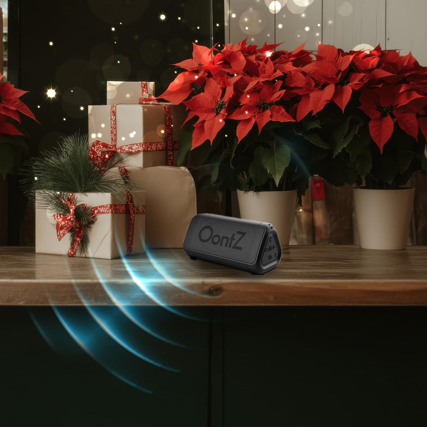 OontZ Angle 3 Bluetooth 5.4 Speaker, up to 100 ft Wireless Range, up to 24 Hrs Playtime, Portable Small Speaker for iPhone, Android Phones, Crystal Clear Sound, IPX5 Portable Bluetooth Speaker, Black