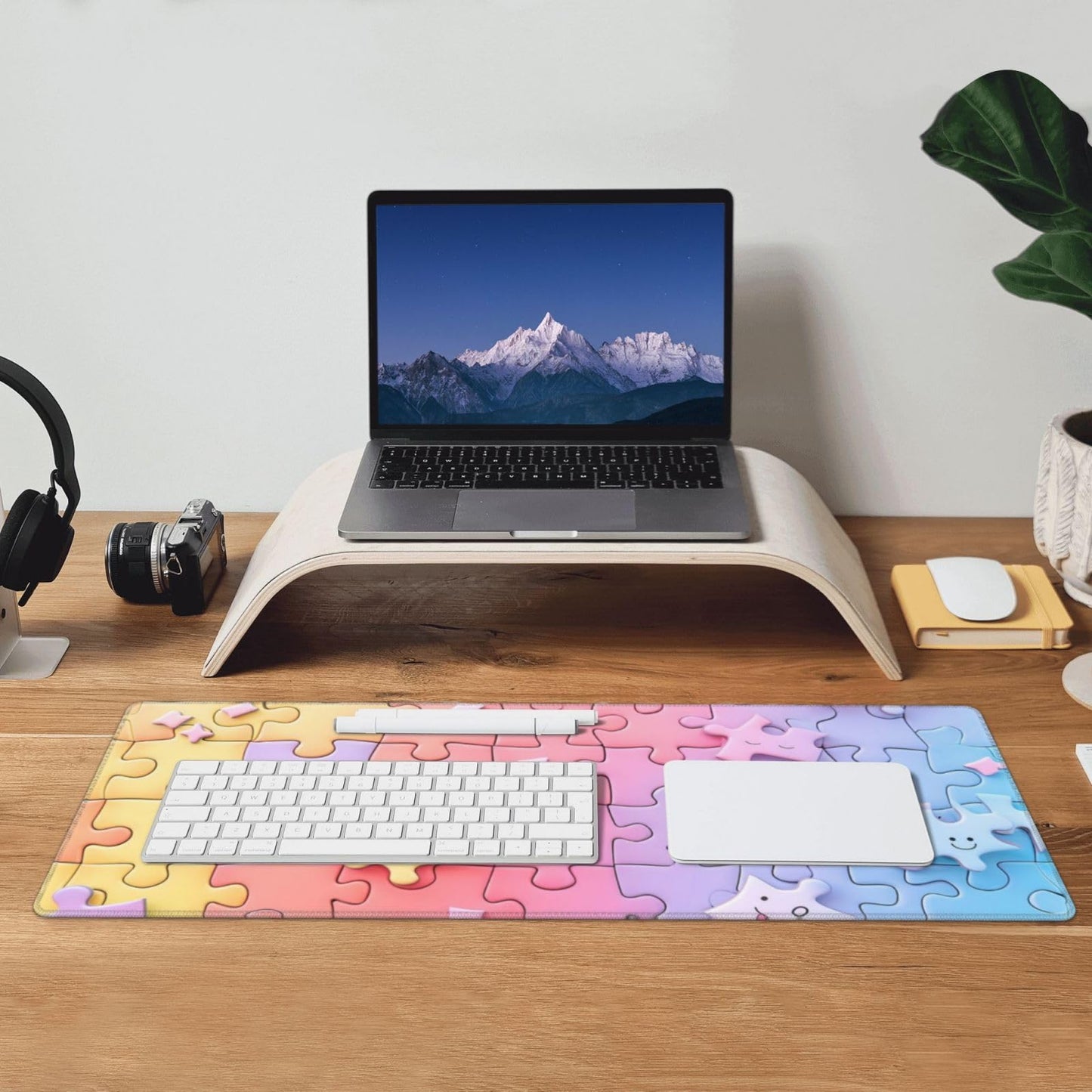 Japanese Mouse Pad, Large Japanese Desk Mat, XL Anime Gaming Keyboard Mat, Non-Slip Rubber Base, Big Extended Desk Protector for Home Office, 31.5”x11.8”