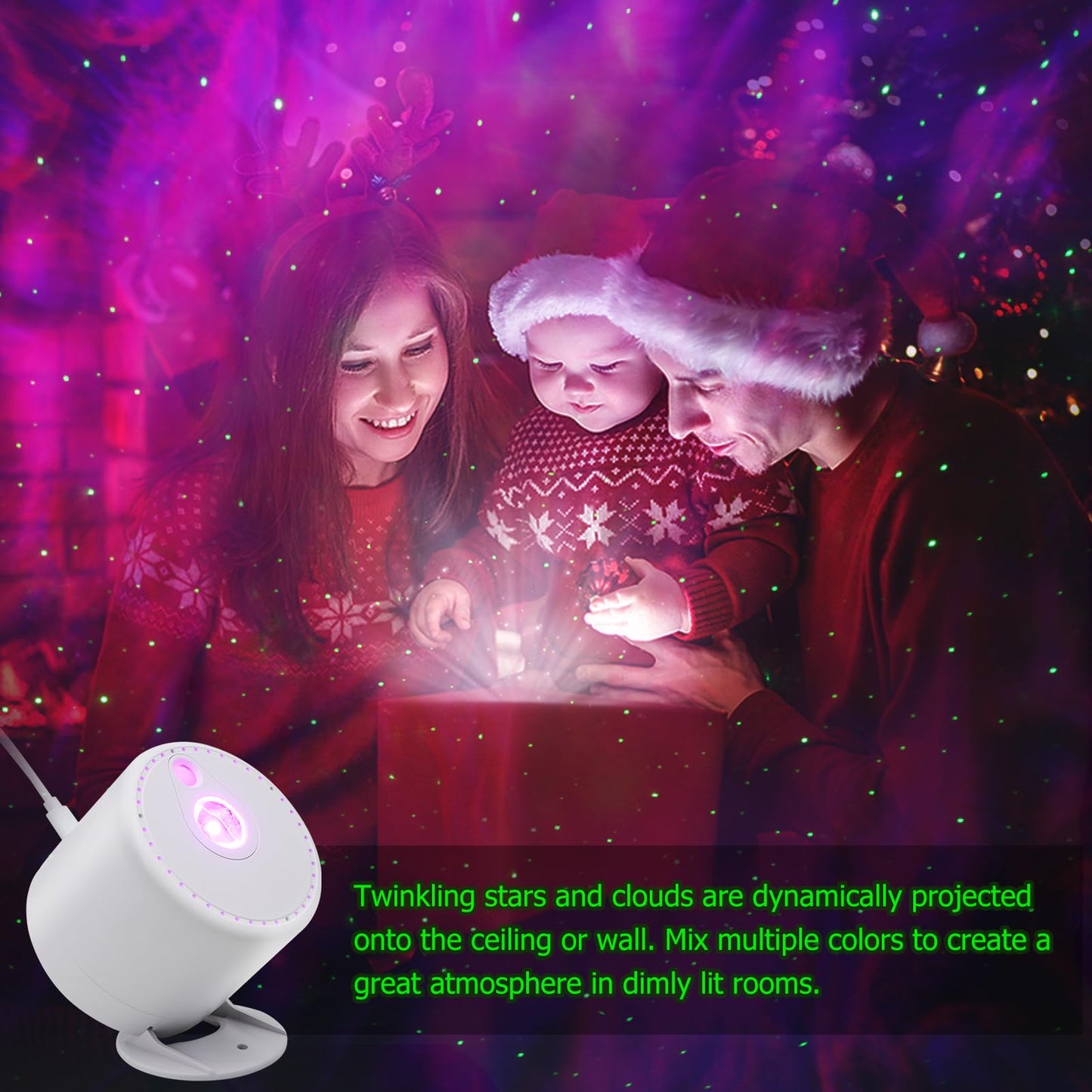 Galaxy Projector,Star Projector with Timer and Remote Control for Adults Bedroom Decoration, Valentine's Day, Party, Birthday,Star Night Light