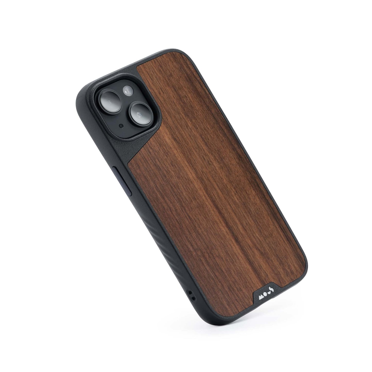 Mous - Case for iPhone 14 - Black Leather - Limitless 5.0 - Protective iPhone 14 Case MagSafe Compatible - Shockproof Phone Cover