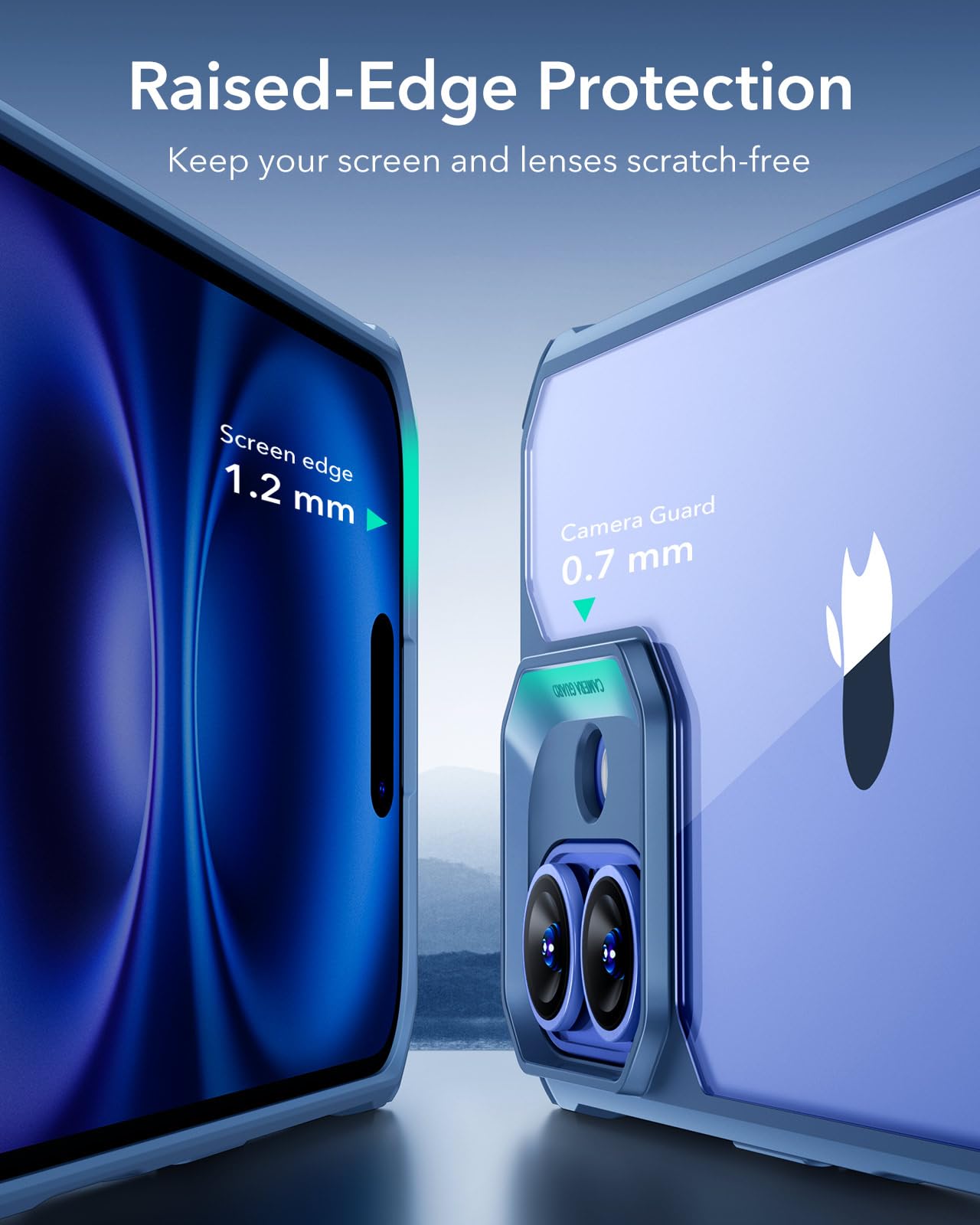 ESR Air Armor Case, Compatible with iPhone 13 Pro Max Case, Military-Grade Drop Protection, Shock-Absorbing Corners, Yellowing-Resistant Hard Back, Scratch Resistant, Clear