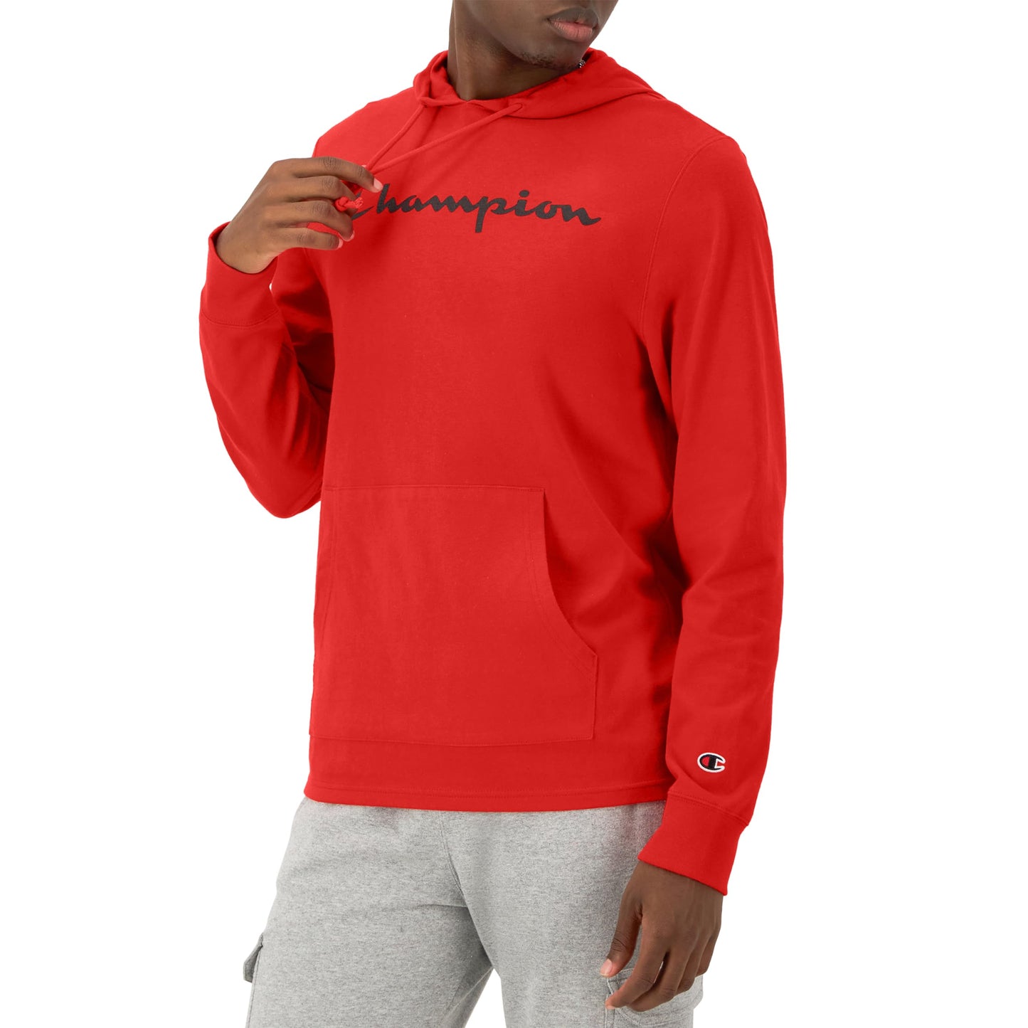 Champion Men's Hoodie, Midweight T-shirt Hoodie, Soft and Comfortable T-shirt Hoodie for Men