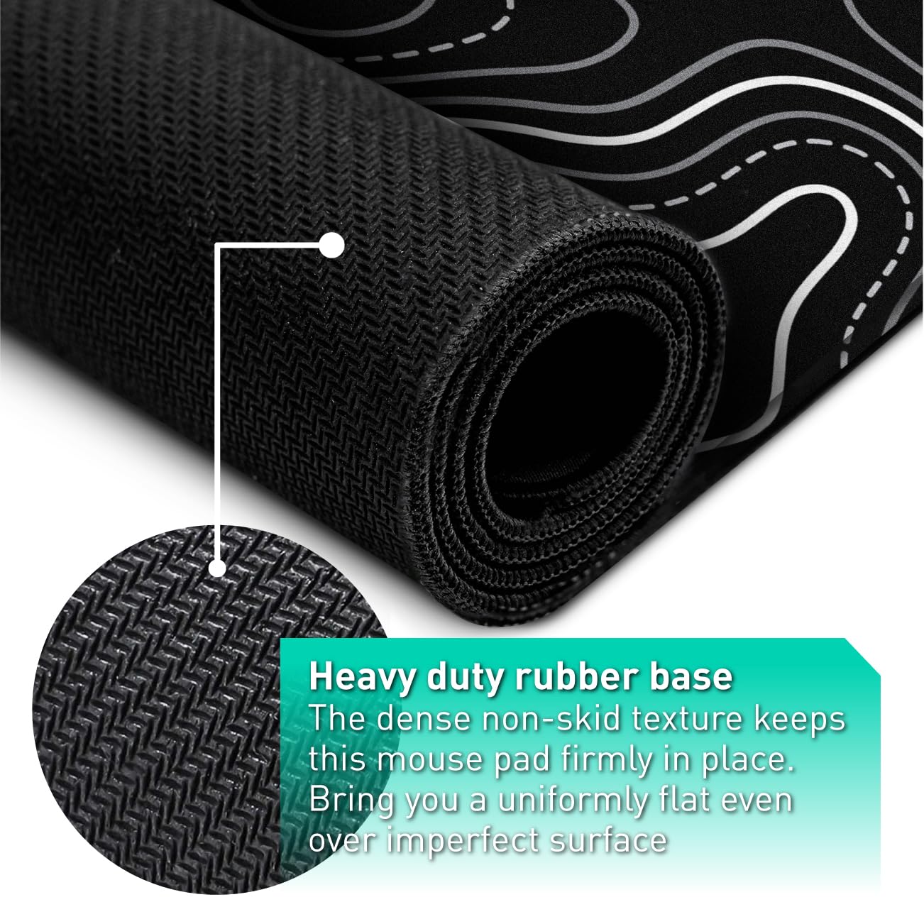 Excel Shortcut Keys Mouse Pad - Extended Large XL Cheat Sheet Gaming Mousepad | PC Office Spreadsheet Keyboard Mat | Non-Slip Stitched Edge