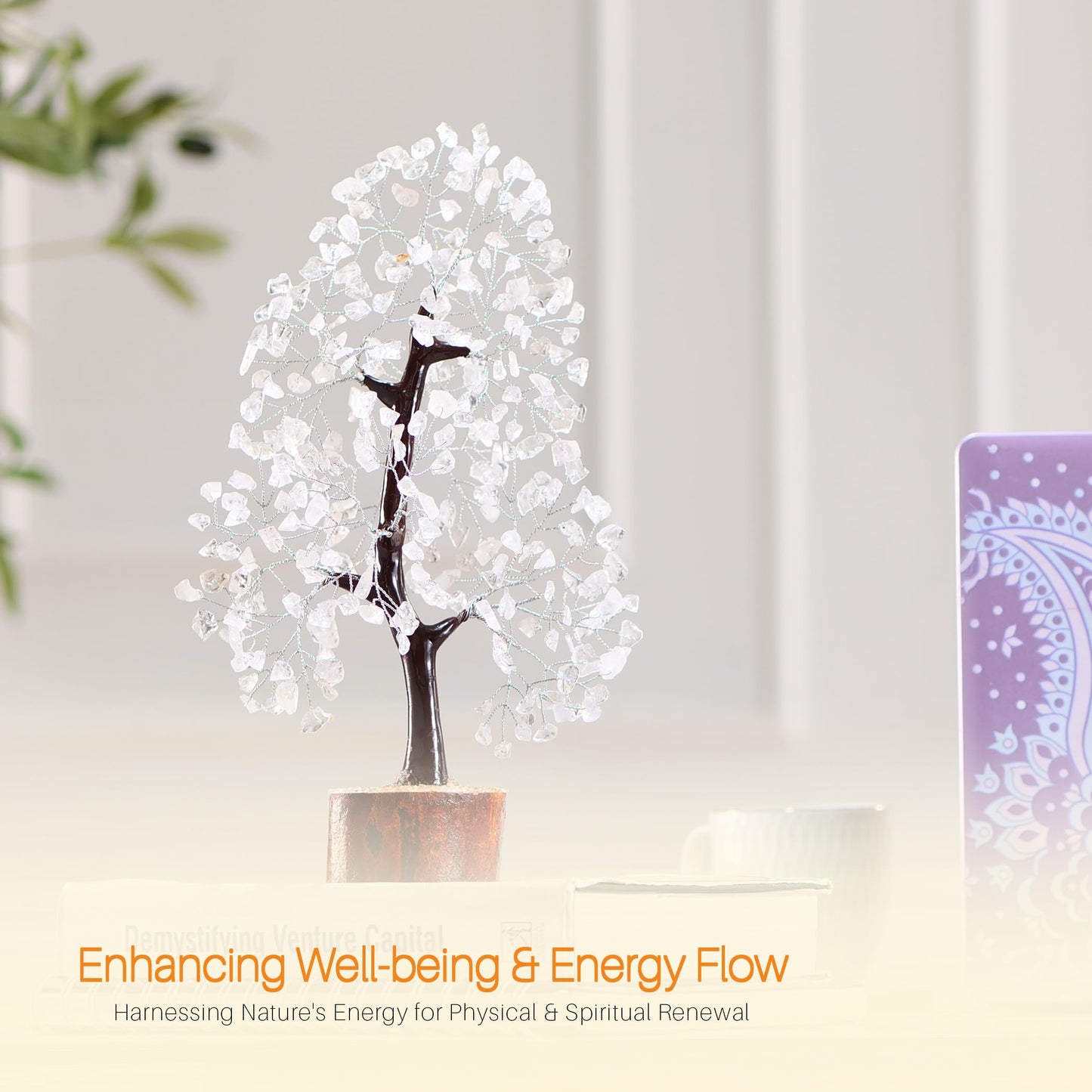 7 Chakra Tree, Crystals and Healing Stones, Chakra Tree of Life Crystal Tree for Positive Energy, Birthday Gifts for Women, Home Office Decor, House Warming Gifts New Home, Spiritual Gifts