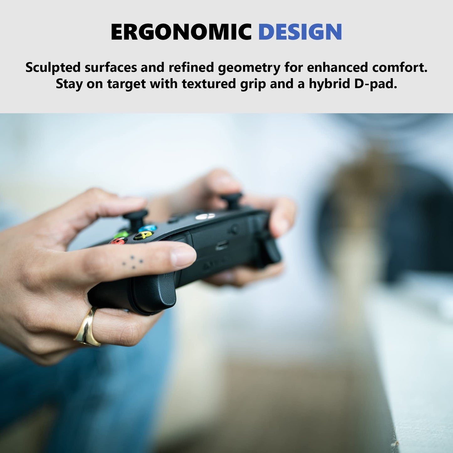 Xbox Core Wireless Gaming Controller – Carbon Black Series X|S, One, Windows PC, Android, and iOS