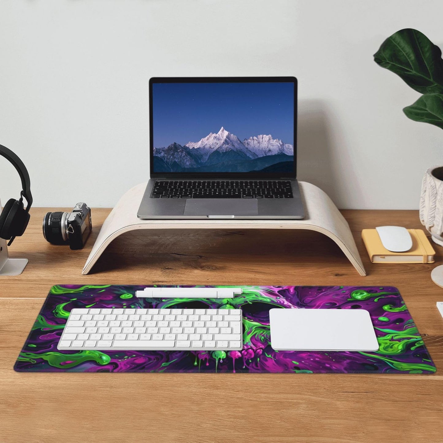Japanese Mouse Pad, Large Japanese Desk Mat, XL Anime Gaming Keyboard Mat, Non-Slip Rubber Base, Big Extended Desk Protector for Home Office, 31.5”x11.8”