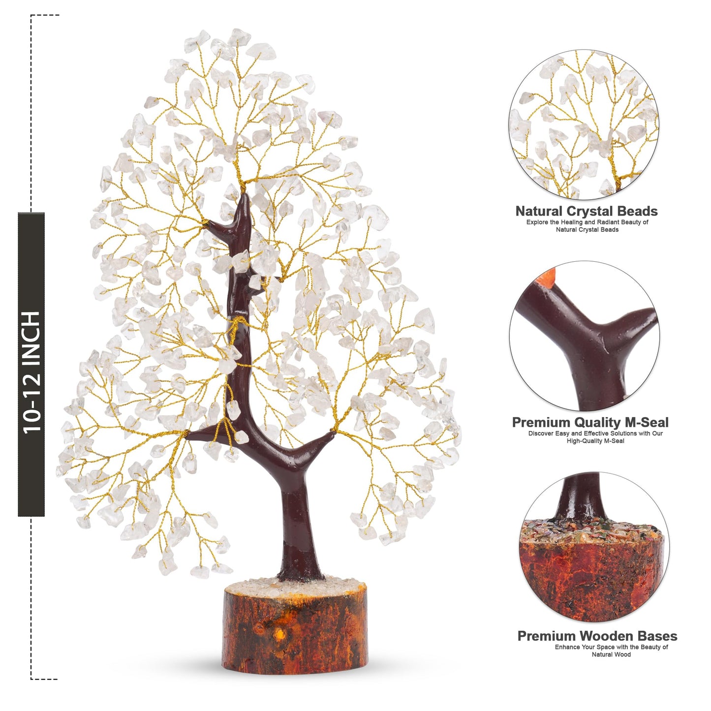 7 Chakra Tree, Crystals and Healing Stones, Chakra Tree of Life Crystal Tree for Positive Energy, Birthday Gifts for Women, Home Office Decor, House Warming Gifts New Home, Spiritual Gifts