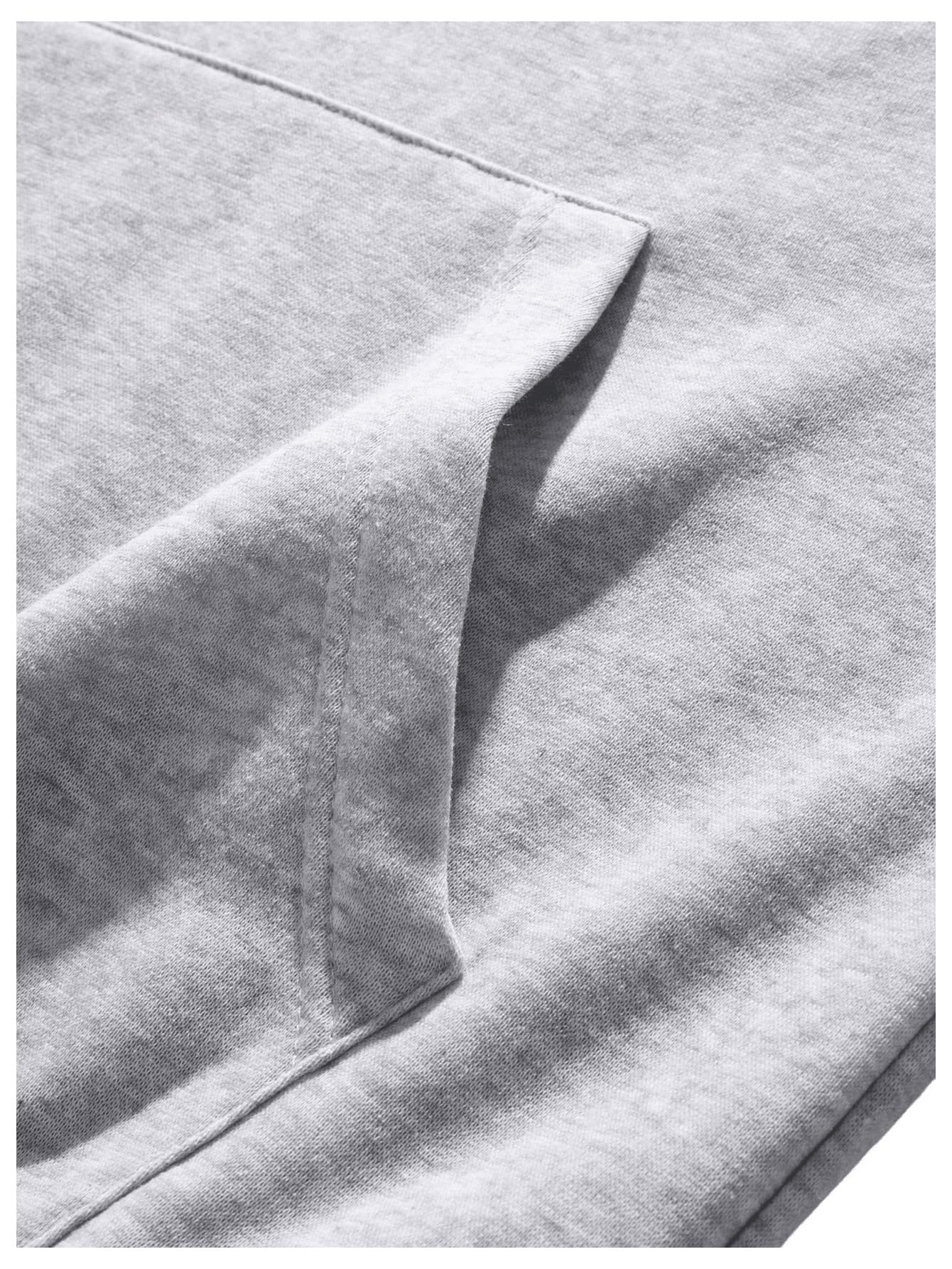 Floerns Men's Graphic Print Long Sleeve Drawstring Hoodie Pullover Sweatshirt