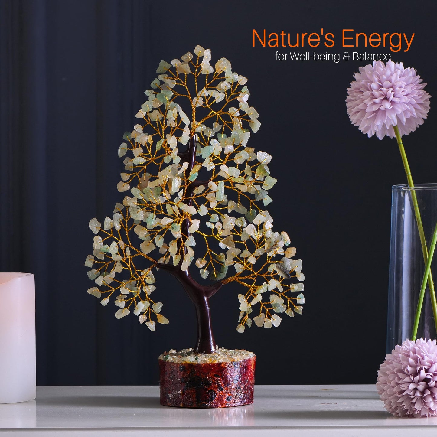 7 Chakra Tree, Crystals and Healing Stones, Chakra Tree of Life Crystal Tree for Positive Energy, Birthday Gifts for Women, Home Office Decor, House Warming Gifts New Home, Spiritual Gifts