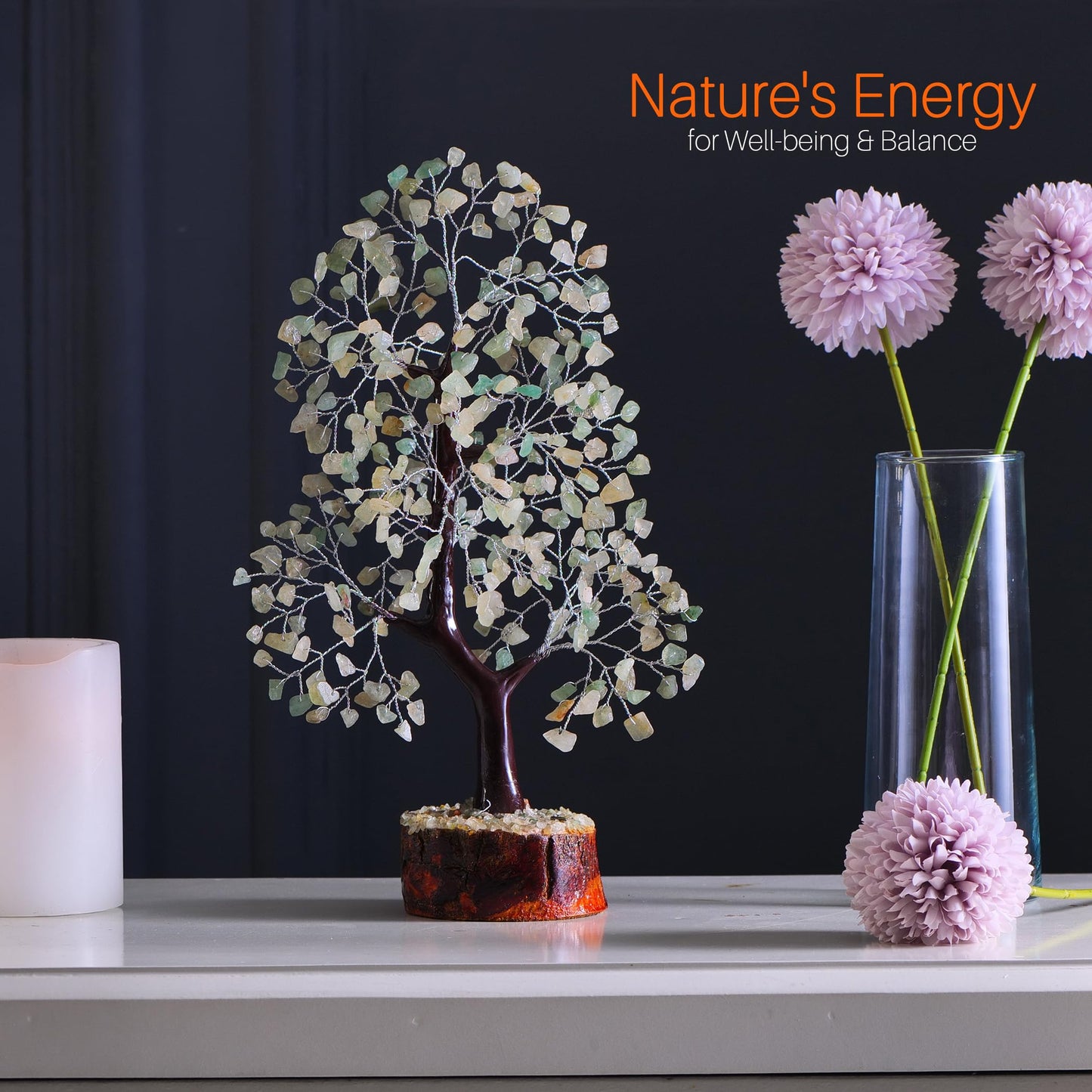 7 Chakra Tree, Crystals and Healing Stones, Chakra Tree of Life Crystal Tree for Positive Energy, Birthday Gifts for Women, Home Office Decor, House Warming Gifts New Home, Spiritual Gifts