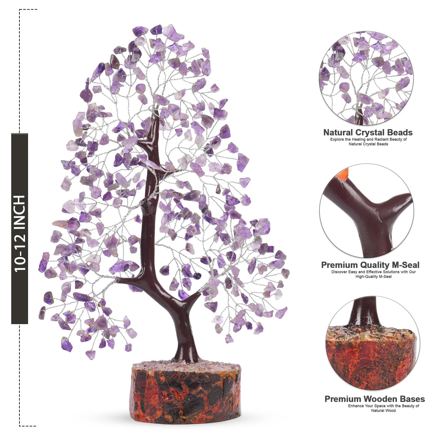 7 Chakra Tree, Crystals and Healing Stones, Chakra Tree of Life Crystal Tree for Positive Energy, Birthday Gifts for Women, Home Office Decor, House Warming Gifts New Home, Spiritual Gifts