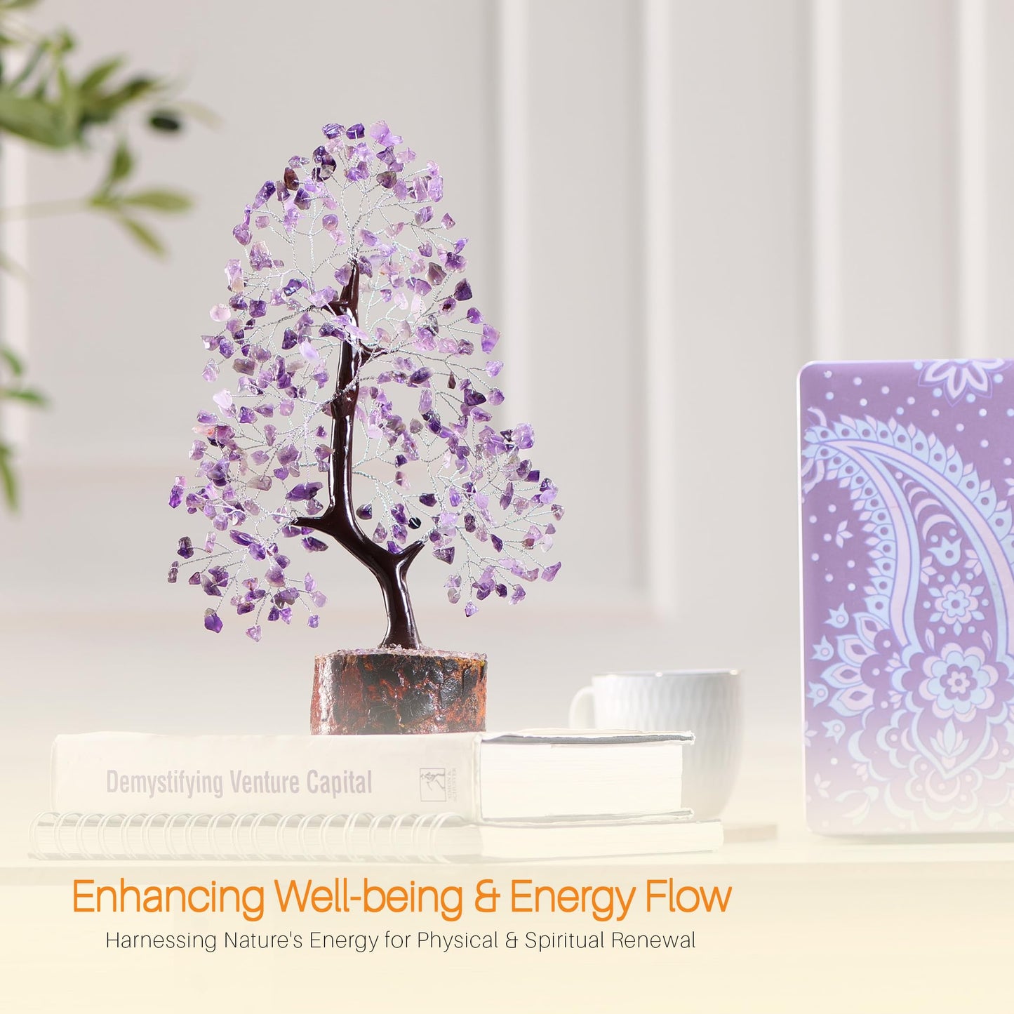 7 Chakra Tree, Crystals and Healing Stones, Chakra Tree of Life Crystal Tree for Positive Energy, Birthday Gifts for Women, Home Office Decor, House Warming Gifts New Home, Spiritual Gifts