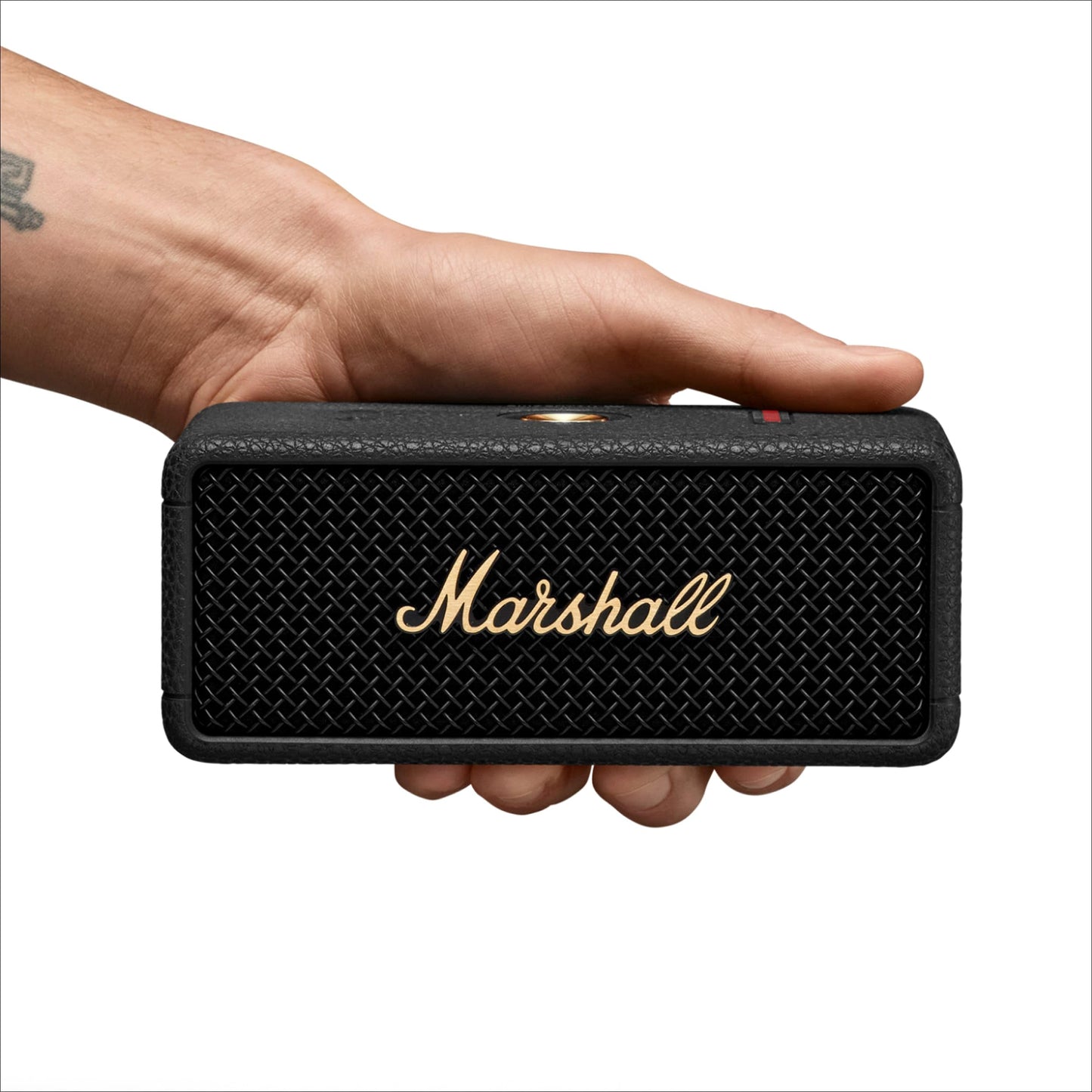 Marshall Emberton II Portable Bluetooth Speaker, Black & Brass