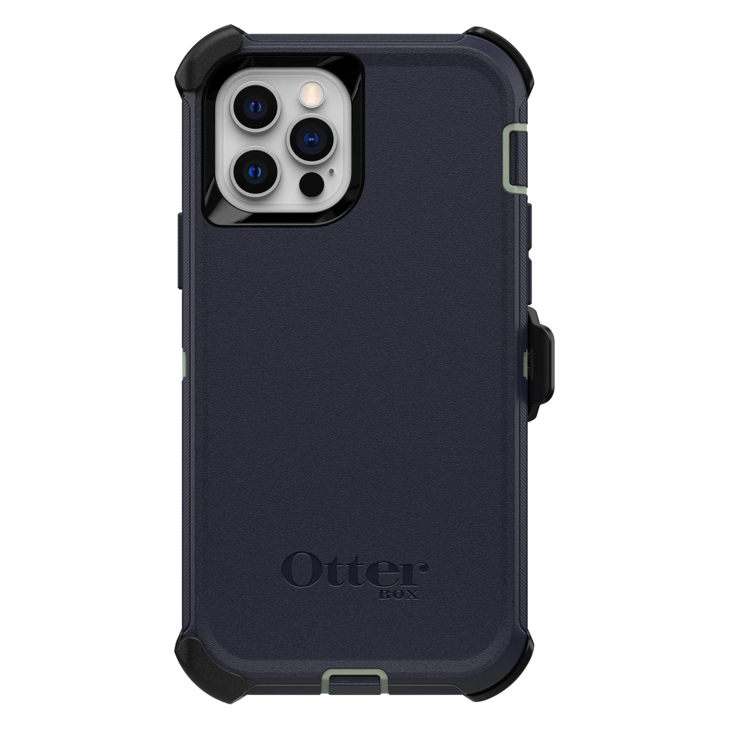 OtterBox iPhone 12 & iPhone 12 Pro Defender Series Case - Black, Rugged & Durable, with Port Protection, Includes Holster Clip Kickstand