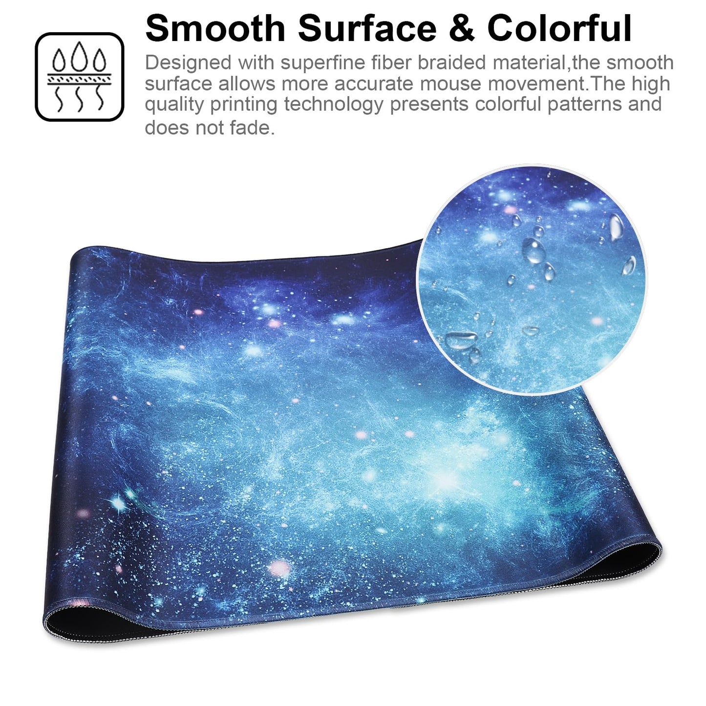 XXL Professional Large Mouse Pad & Computer Game Mouse Mat (35.4x15.7x0.1IN, Map) (90 * 40 Map)