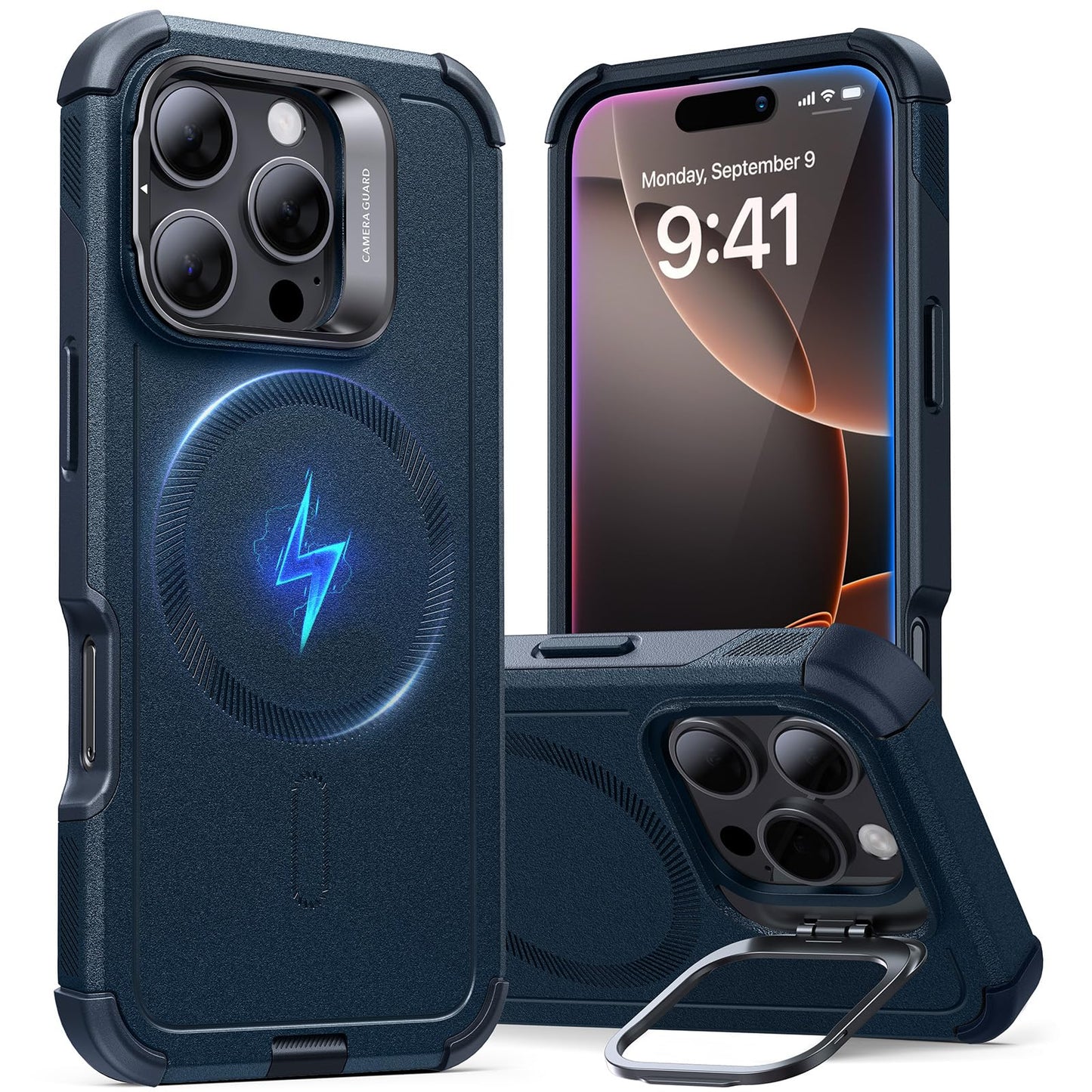 ESR Air Armor Case, Compatible with iPhone 13 Pro Max Case, Military-Grade Drop Protection, Shock-Absorbing Corners, Yellowing-Resistant Hard Back, Scratch Resistant, Clear