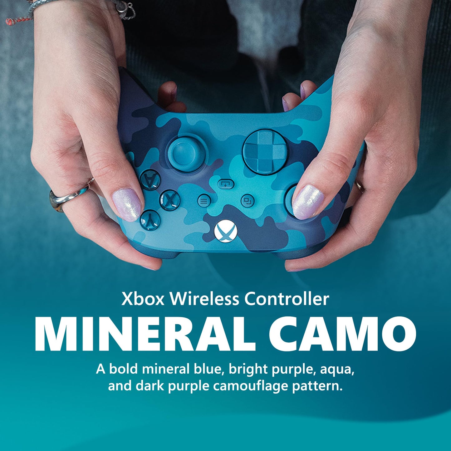 Xbox Special Edition Wireless Gaming Controller – Mineral Camo – Xbox Series X|S, Xbox One, Windows PC, Android, and iOS
