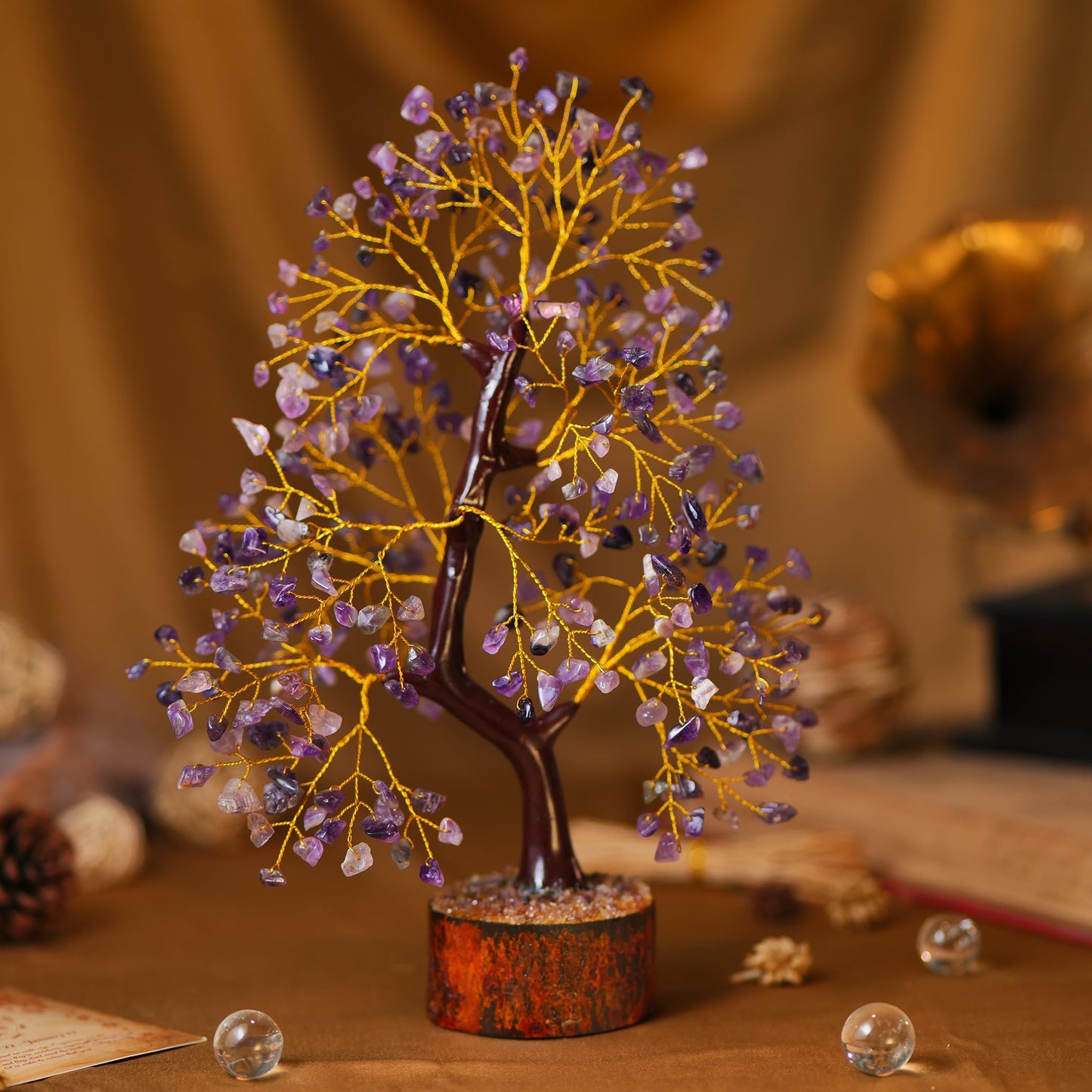 7 Chakra Tree, Crystals and Healing Stones, Chakra Tree of Life Crystal Tree for Positive Energy, Birthday Gifts for Women, Home Office Decor, House Warming Gifts New Home, Spiritual Gifts