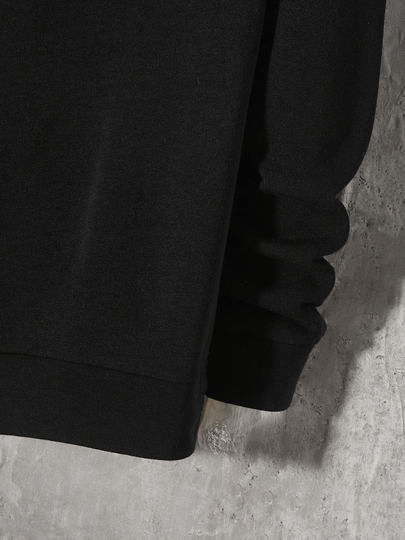 Floerns Men's Graphic Print Long Sleeve Drawstring Hoodie Pullover Sweatshirt