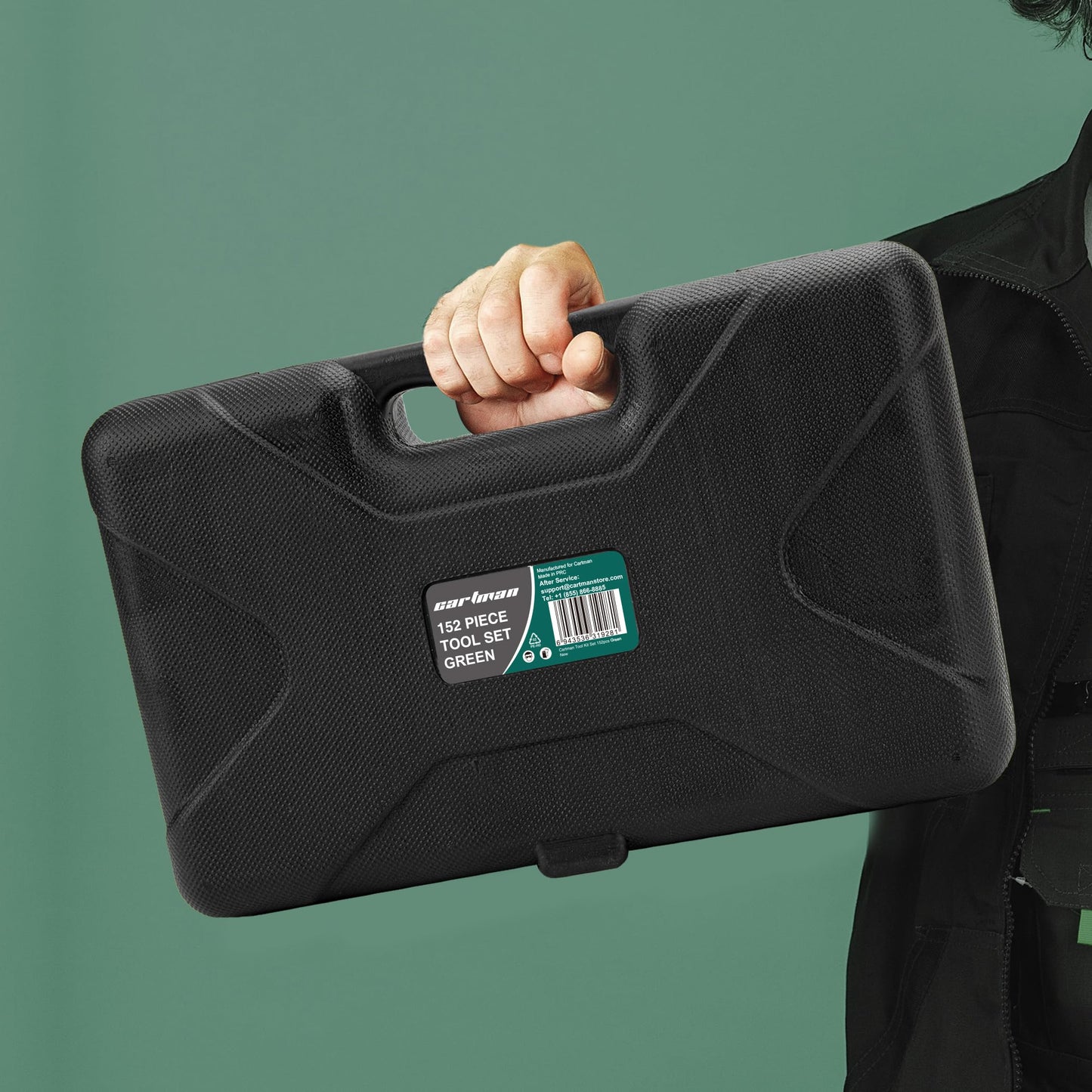 CARTMAN 148Piece Tool Set General Household Hand Tool Kit with Plastic Toolbox Storage Case Blue