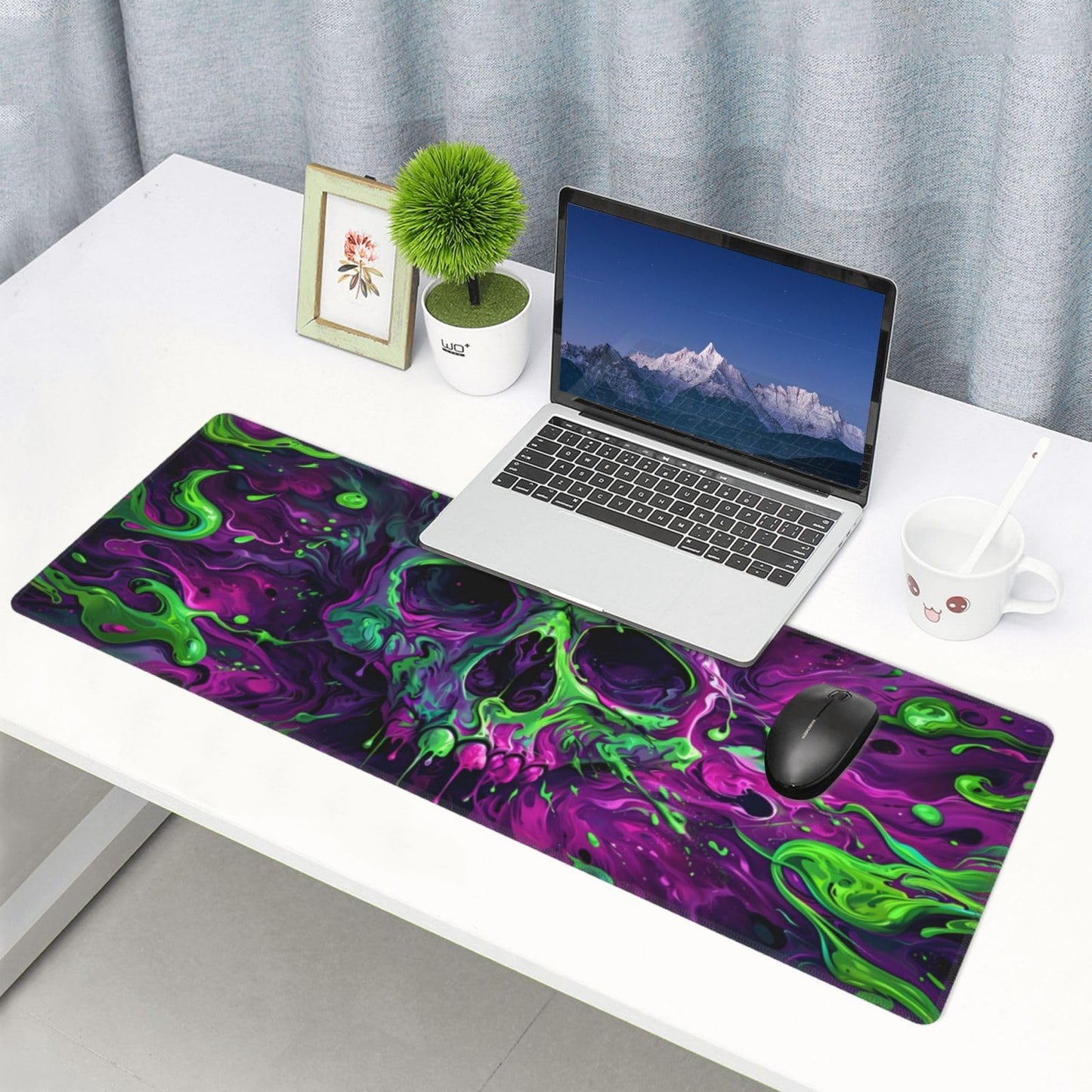 Japanese Mouse Pad, Large Japanese Desk Mat, XL Anime Gaming Keyboard Mat, Non-Slip Rubber Base, Big Extended Desk Protector for Home Office, 31.5”x11.8”