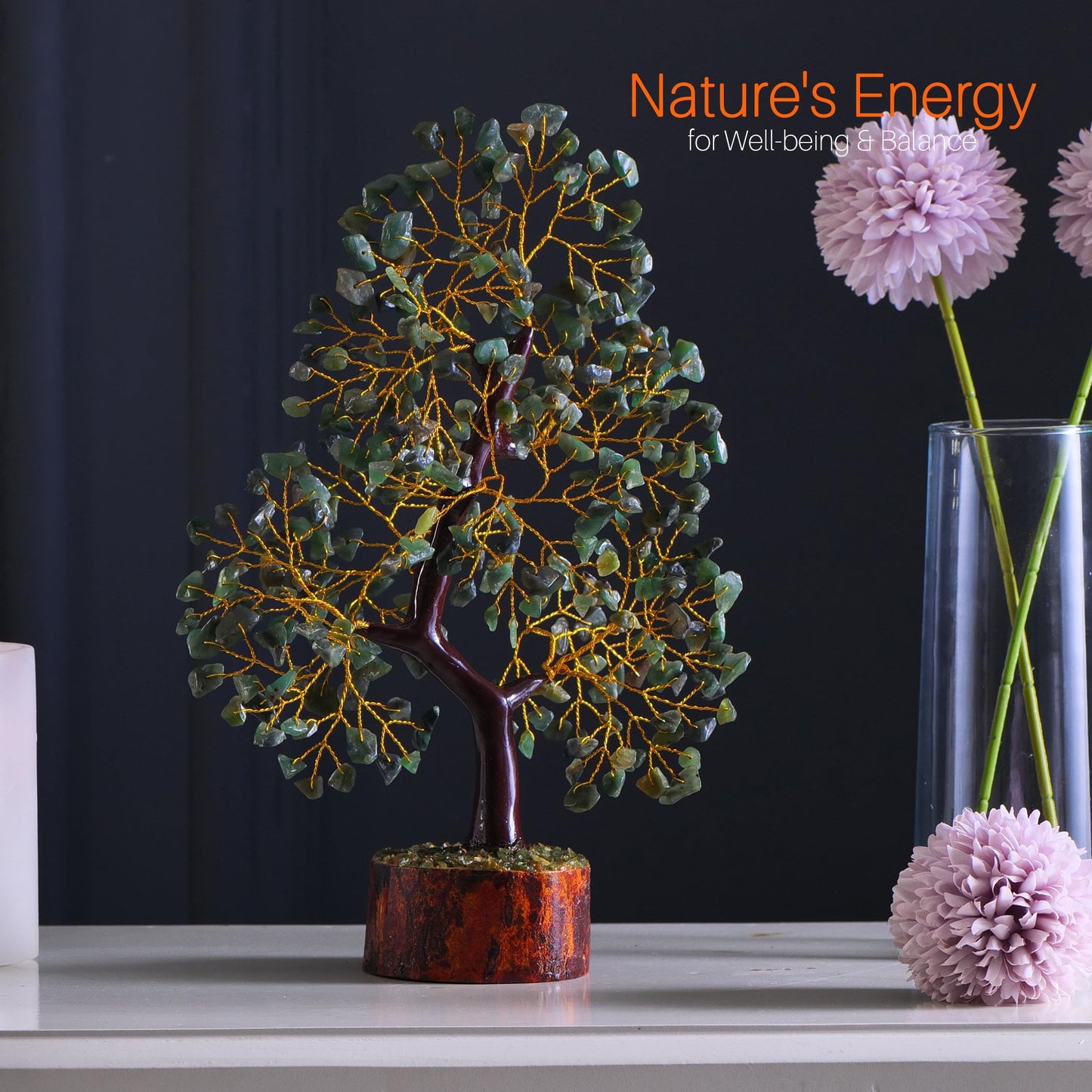 7 Chakra Tree, Crystals and Healing Stones, Chakra Tree of Life Crystal Tree for Positive Energy, Birthday Gifts for Women, Home Office Decor, House Warming Gifts New Home, Spiritual Gifts