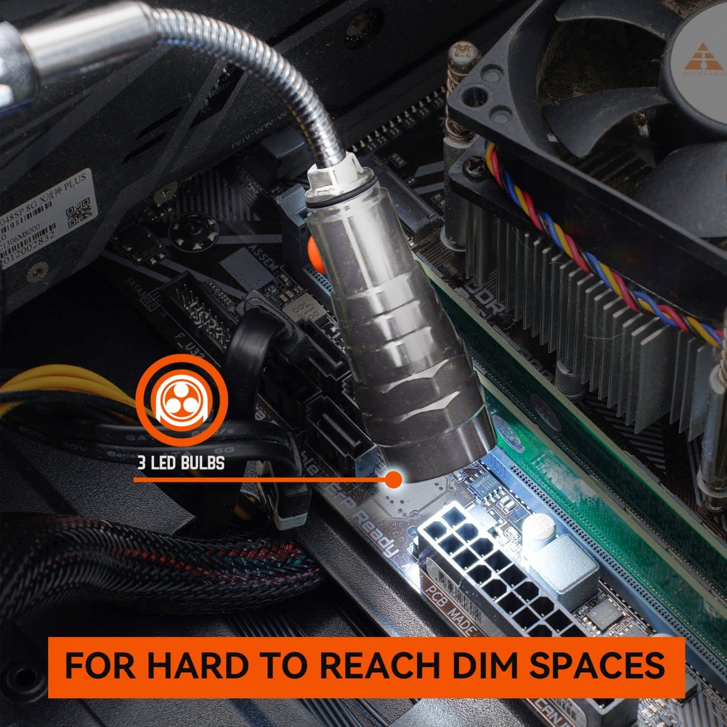 VIBELITE Extendable Magnetic Flashlight with Telescoping Magnet Pickup Tool-Cool Gadgets Gifts Idea & Gifts for Men,Husband,Dad,Father,Mechanic,Tech,Handyman,Him Women, Silve