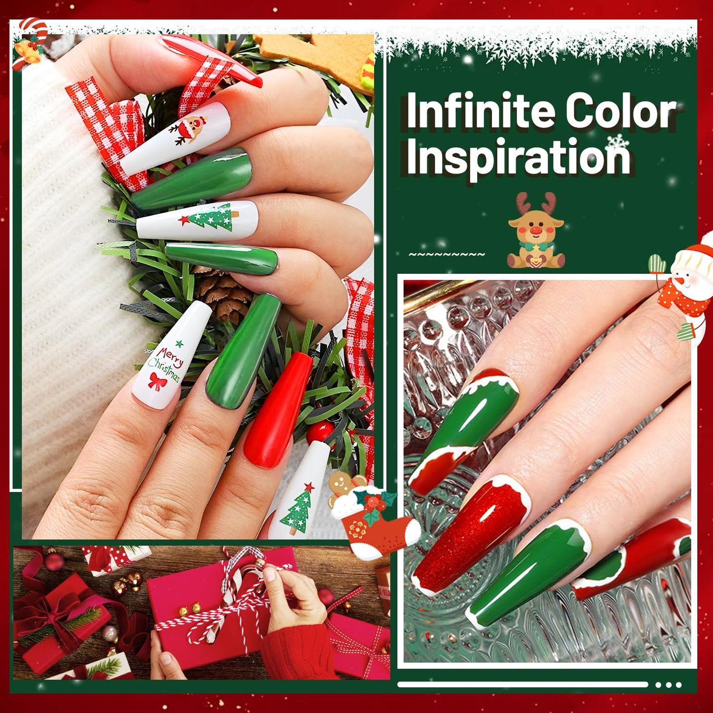 JODSONE 23 PCS Gel Nail Polish Kit with U V Light Popular Color with Durable Base Coat Matte Glossy Top Coat