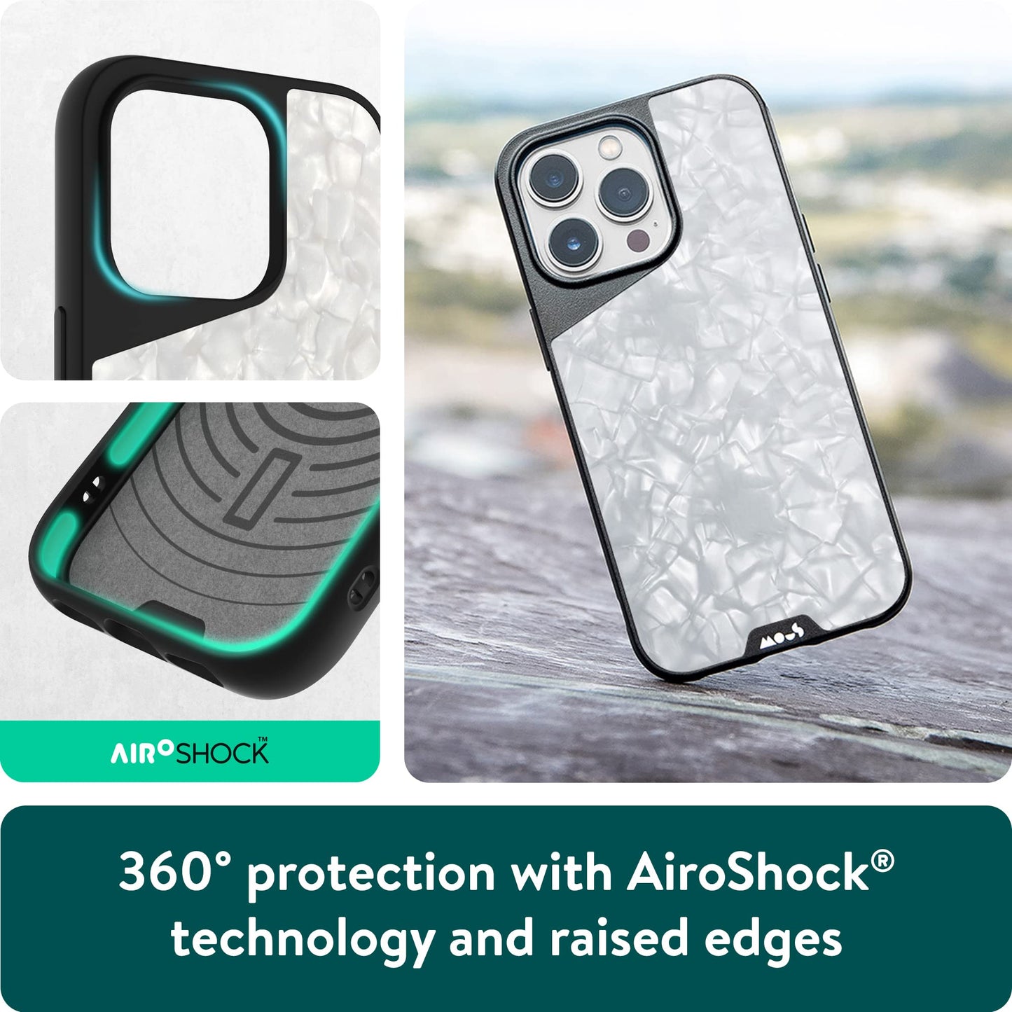 Mous - Case for iPhone 14 - Black Leather - Limitless 5.0 - Protective iPhone 14 Case MagSafe Compatible - Shockproof Phone Cover