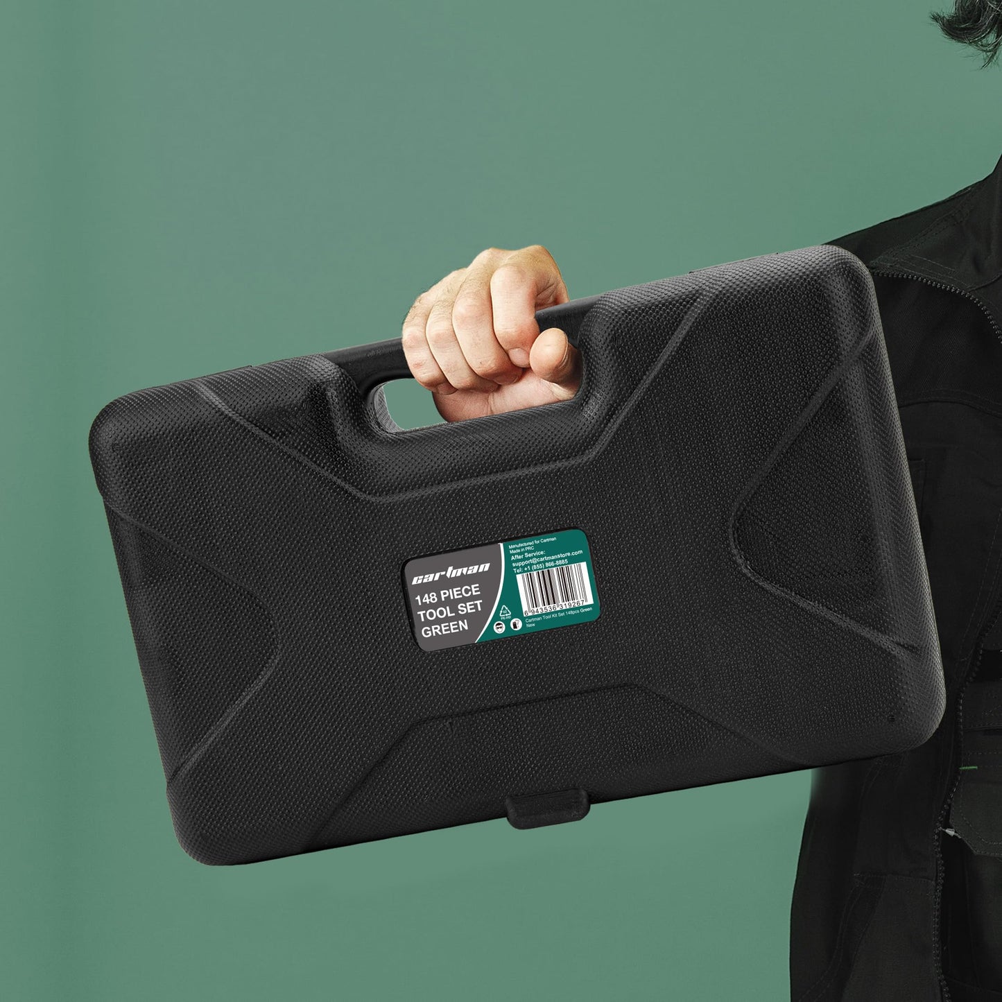 CARTMAN 148Piece Tool Set General Household Hand Tool Kit with Plastic Toolbox Storage Case Blue