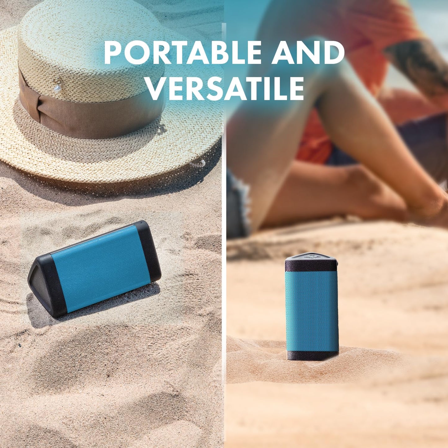 OontZ Angle 3 Bluetooth 5.4 Speaker, up to 100 ft Wireless Range, up to 24 Hrs Playtime, Portable Small Speaker for iPhone, Android Phones, Crystal Clear Sound, IPX5 Portable Bluetooth Speaker, Black