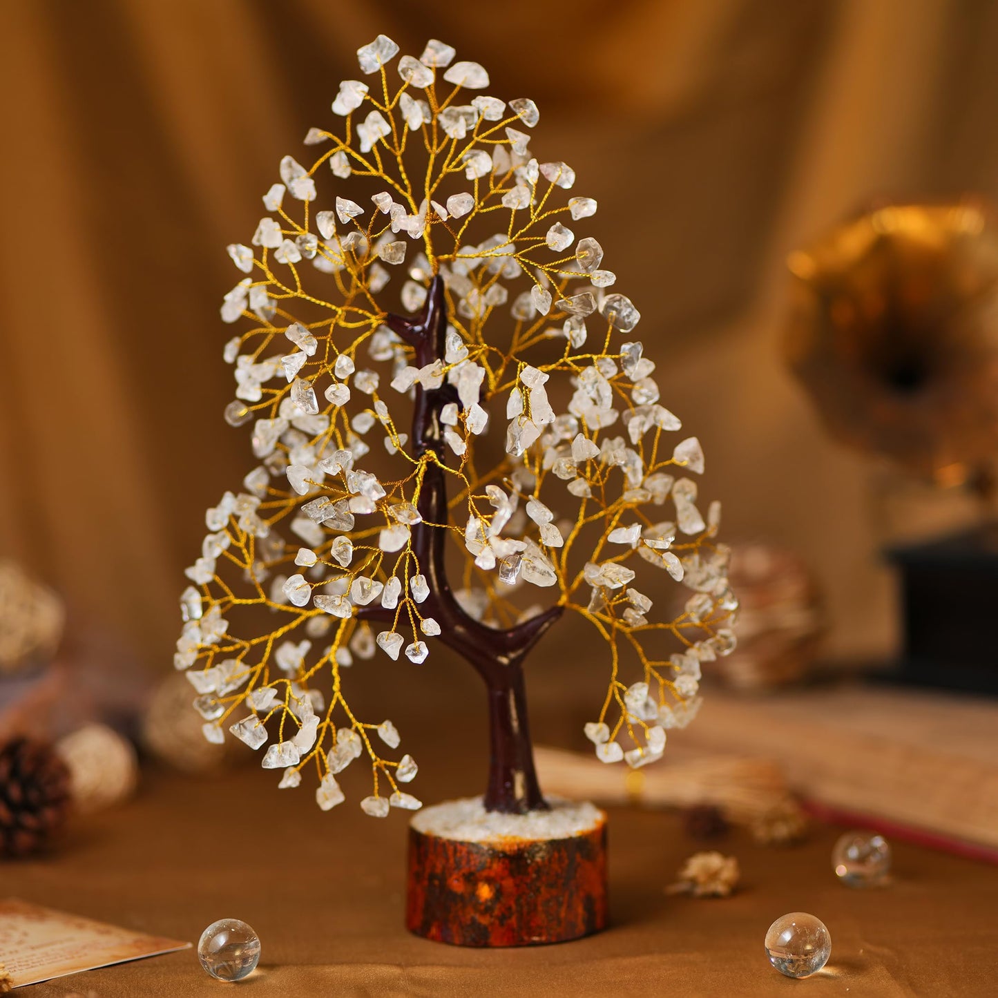 7 Chakra Tree, Crystals and Healing Stones, Chakra Tree of Life Crystal Tree for Positive Energy, Birthday Gifts for Women, Home Office Decor, House Warming Gifts New Home, Spiritual Gifts