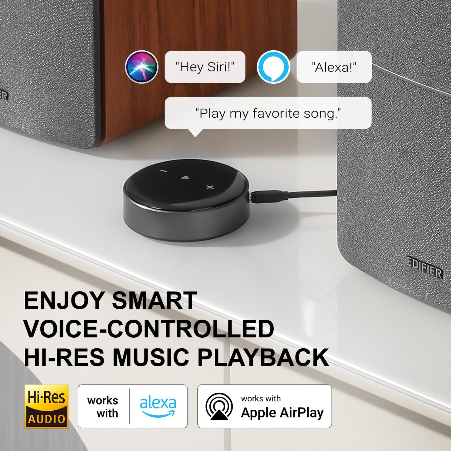 Edifier R1280Ts Powered Bookshelf Speakers - 2.0 Stereo Active Near Field Monitors - Studio Monitor Speaker - 42 Watts RMS with Subwoofer Line Out - Wooden Enclosure