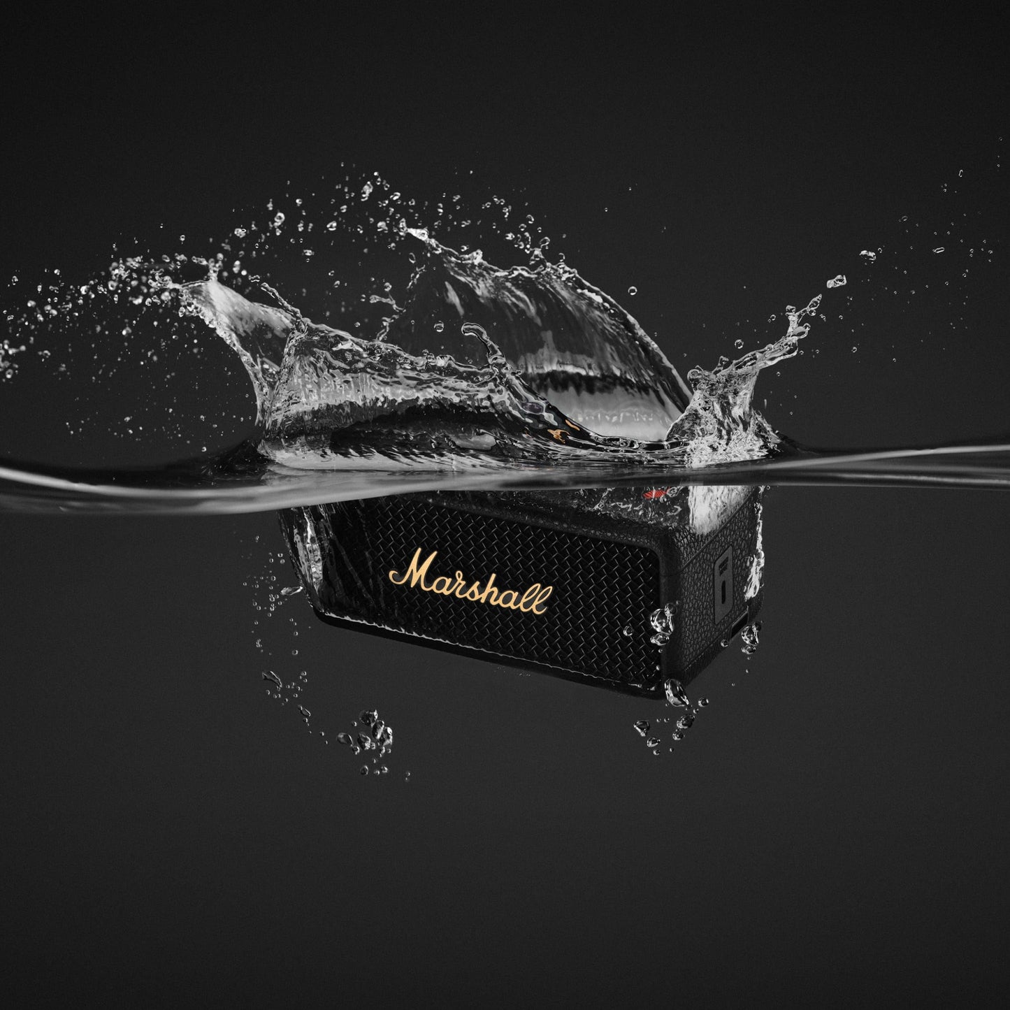 Marshall Emberton II Portable Bluetooth Speaker, Black & Brass