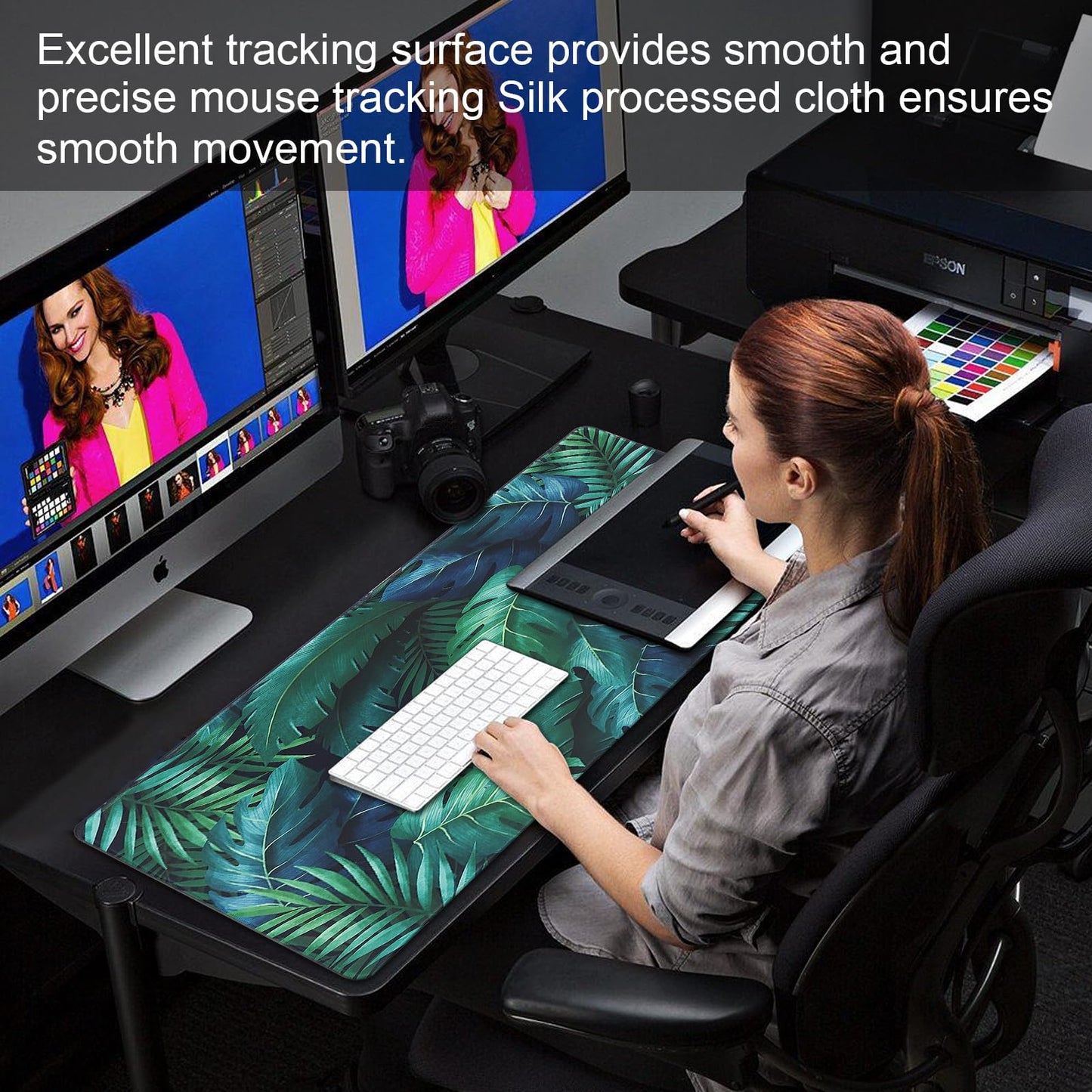 XXL Professional Large Mouse Pad & Computer Game Mouse Mat (35.4x15.7x0.1IN, Map) (90 * 40 Map)