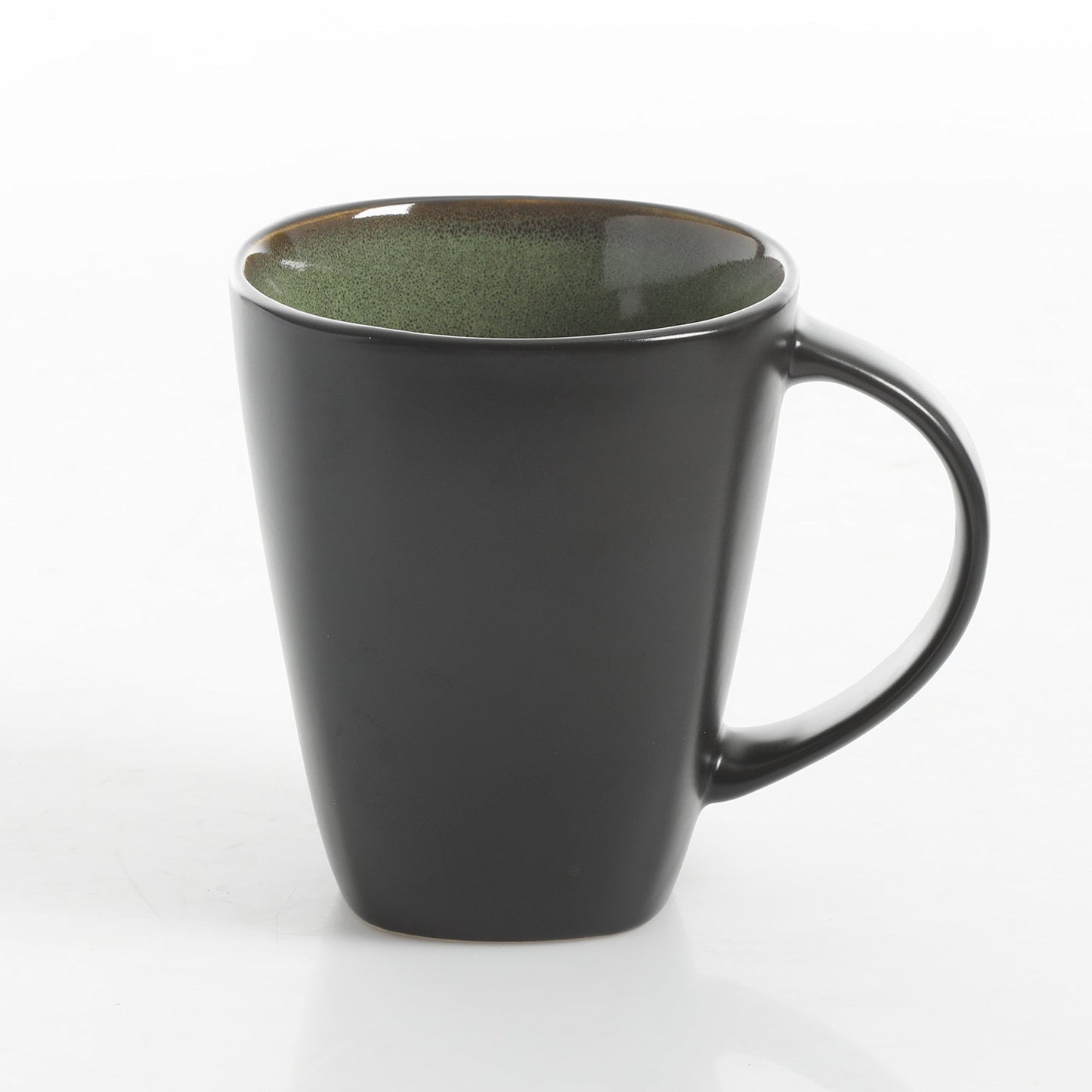 Gibson Soho Lounge Square Reactive Glaze Dinnerware Set, Red, Service for 4 (16pcs)