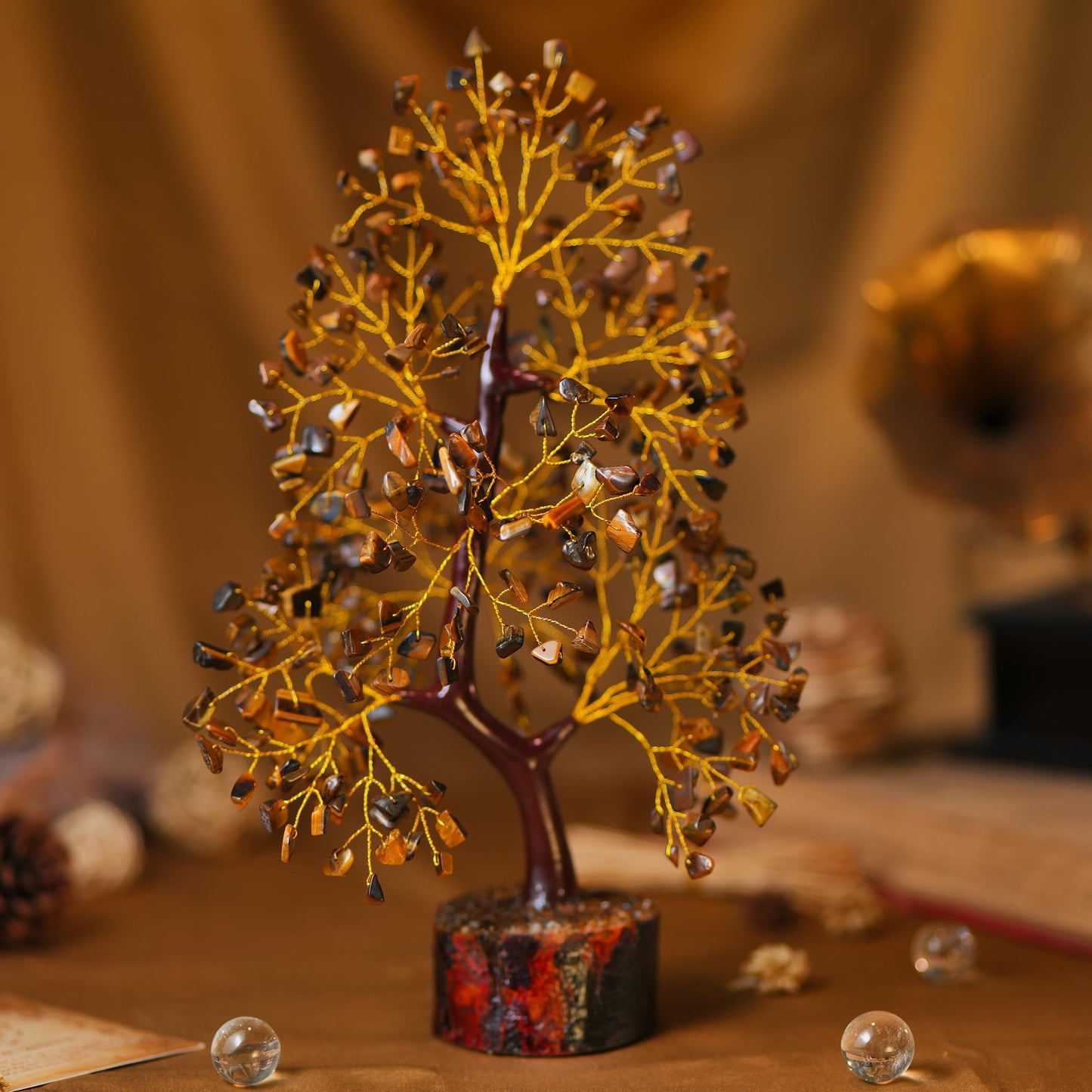 7 Chakra Tree, Crystals and Healing Stones, Chakra Tree of Life Crystal Tree for Positive Energy, Birthday Gifts for Women, Home Office Decor, House Warming Gifts New Home, Spiritual Gifts