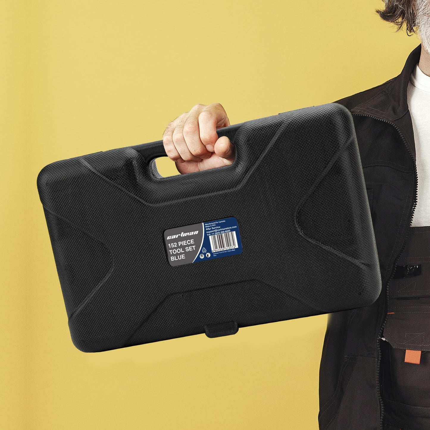 CARTMAN 148Piece Tool Set General Household Hand Tool Kit with Plastic Toolbox Storage Case Blue