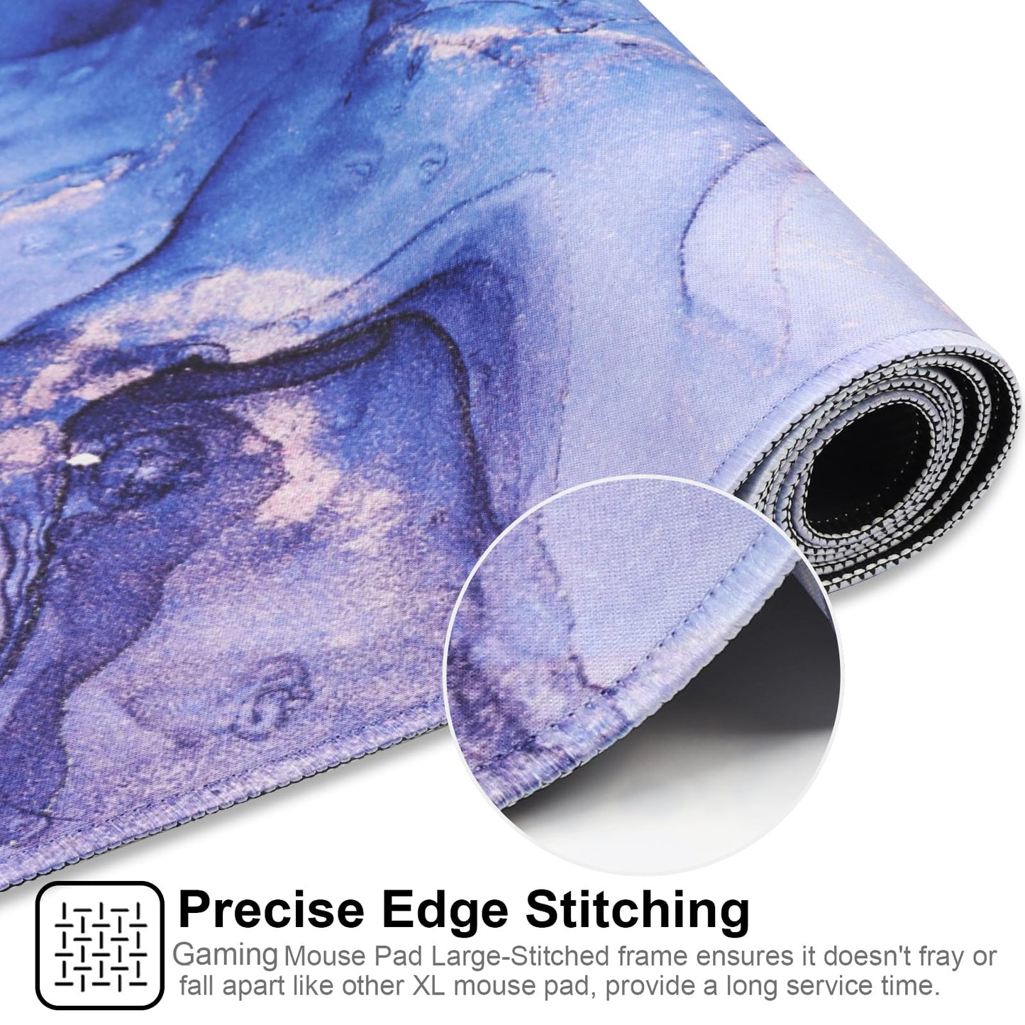 XXL Professional Large Mouse Pad & Computer Game Mouse Mat (35.4x15.7x0.1IN, Map) (90 * 40 Map)