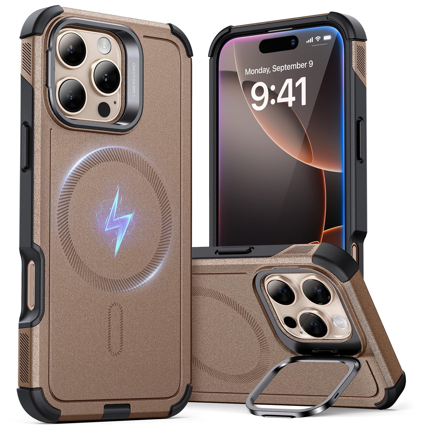 ESR Air Armor Case, Compatible with iPhone 13 Pro Max Case, Military-Grade Drop Protection, Shock-Absorbing Corners, Yellowing-Resistant Hard Back, Scratch Resistant, Clear