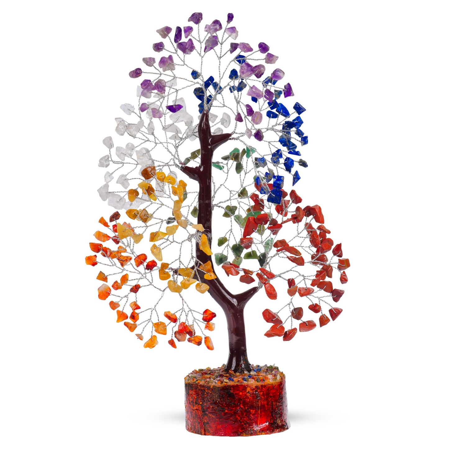 7 Chakra Tree, Crystals and Healing Stones, Chakra Tree of Life Crystal Tree for Positive Energy, Birthday Gifts for Women, Home Office Decor, House Warming Gifts New Home, Spiritual Gifts