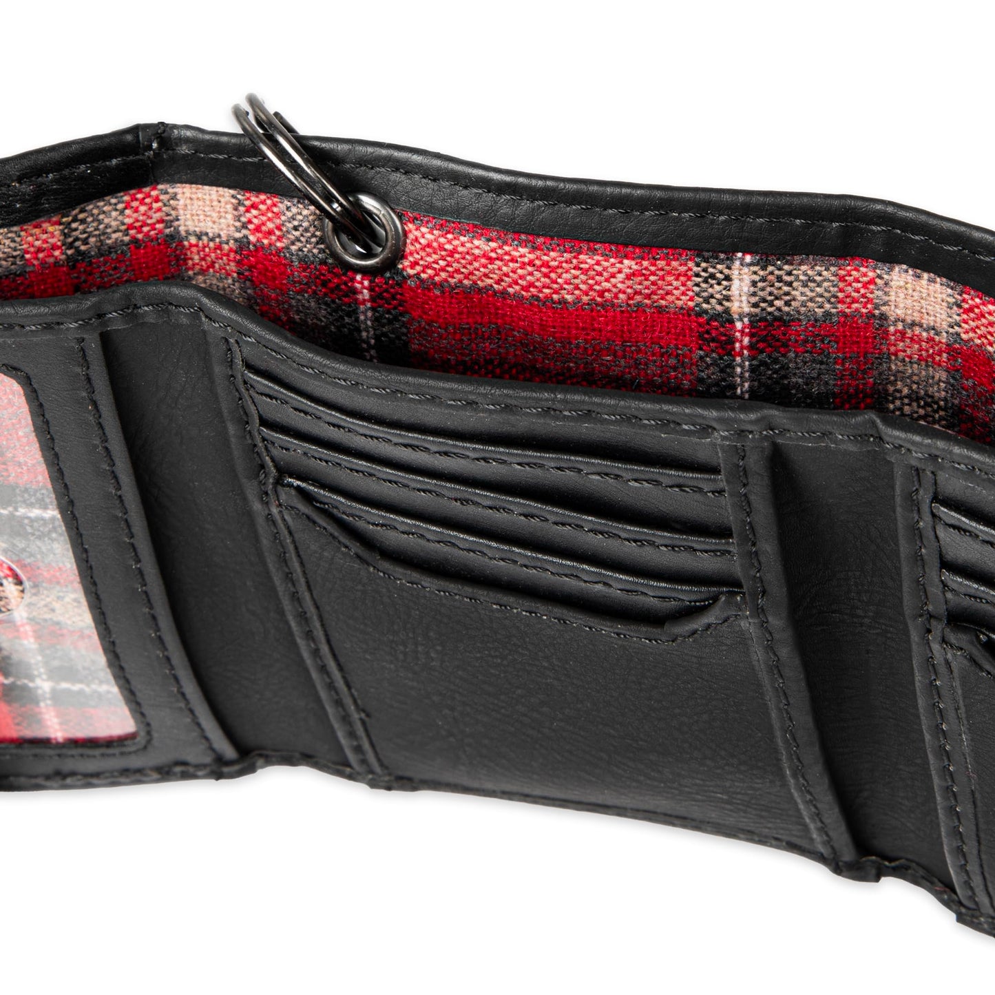Levi's Men's Trifold Wallet-Sleek and Slim Includes Id Window and Credit Card Holder, Brown Stitch, One Size