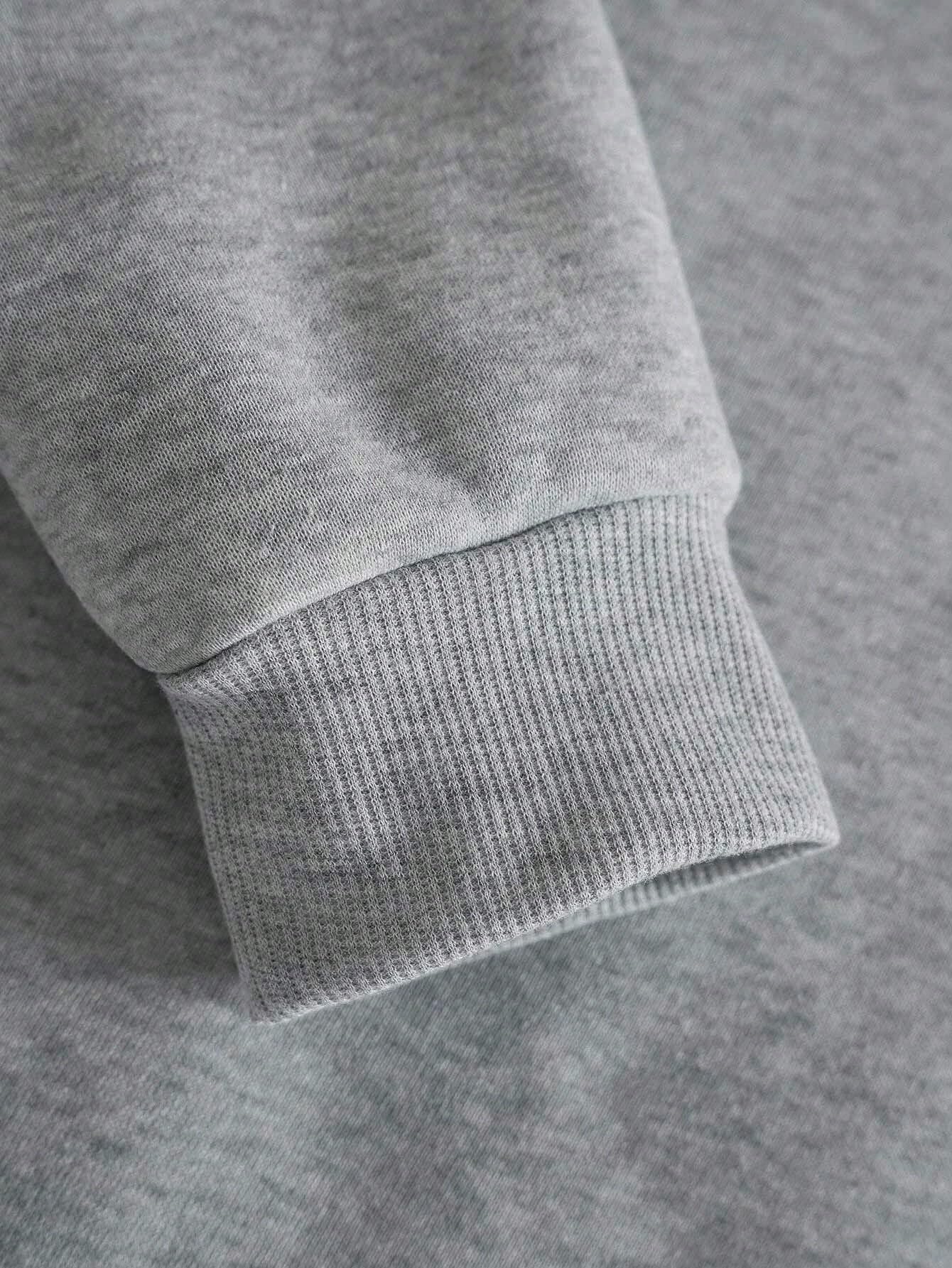 Floerns Men's Graphic Print Long Sleeve Drawstring Hoodie Pullover Sweatshirt