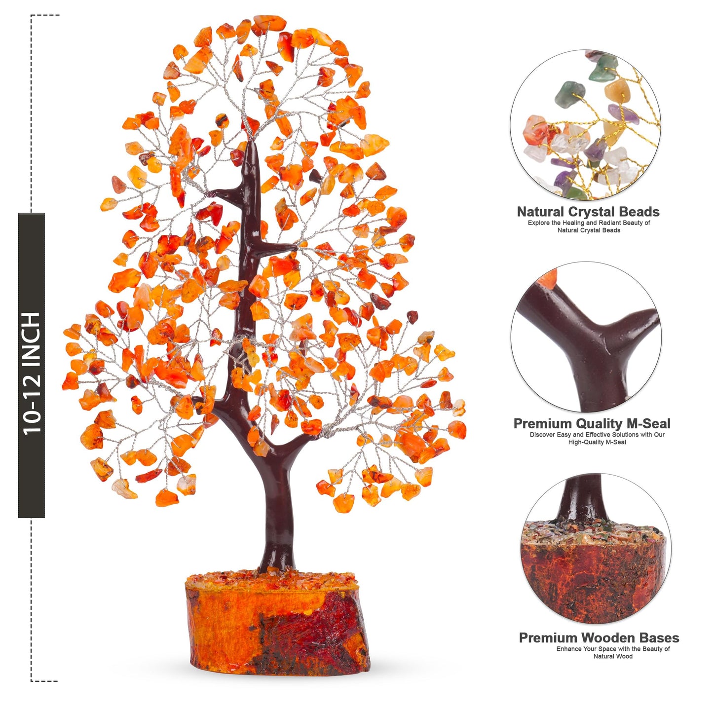 7 Chakra Tree, Crystals and Healing Stones, Chakra Tree of Life Crystal Tree for Positive Energy, Birthday Gifts for Women, Home Office Decor, House Warming Gifts New Home, Spiritual Gifts