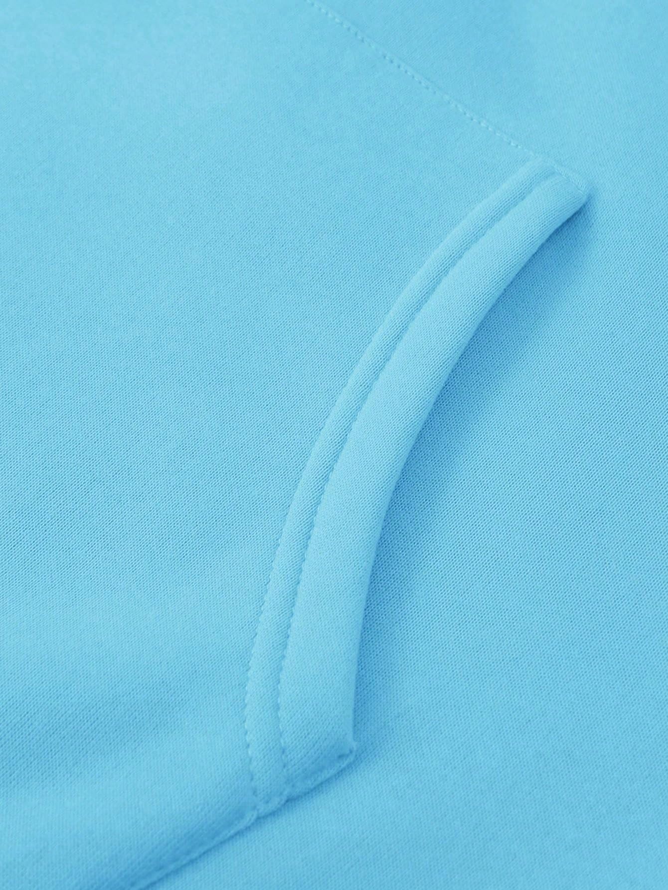 Floerns Men's Graphic Print Long Sleeve Drawstring Hoodie Pullover Sweatshirt