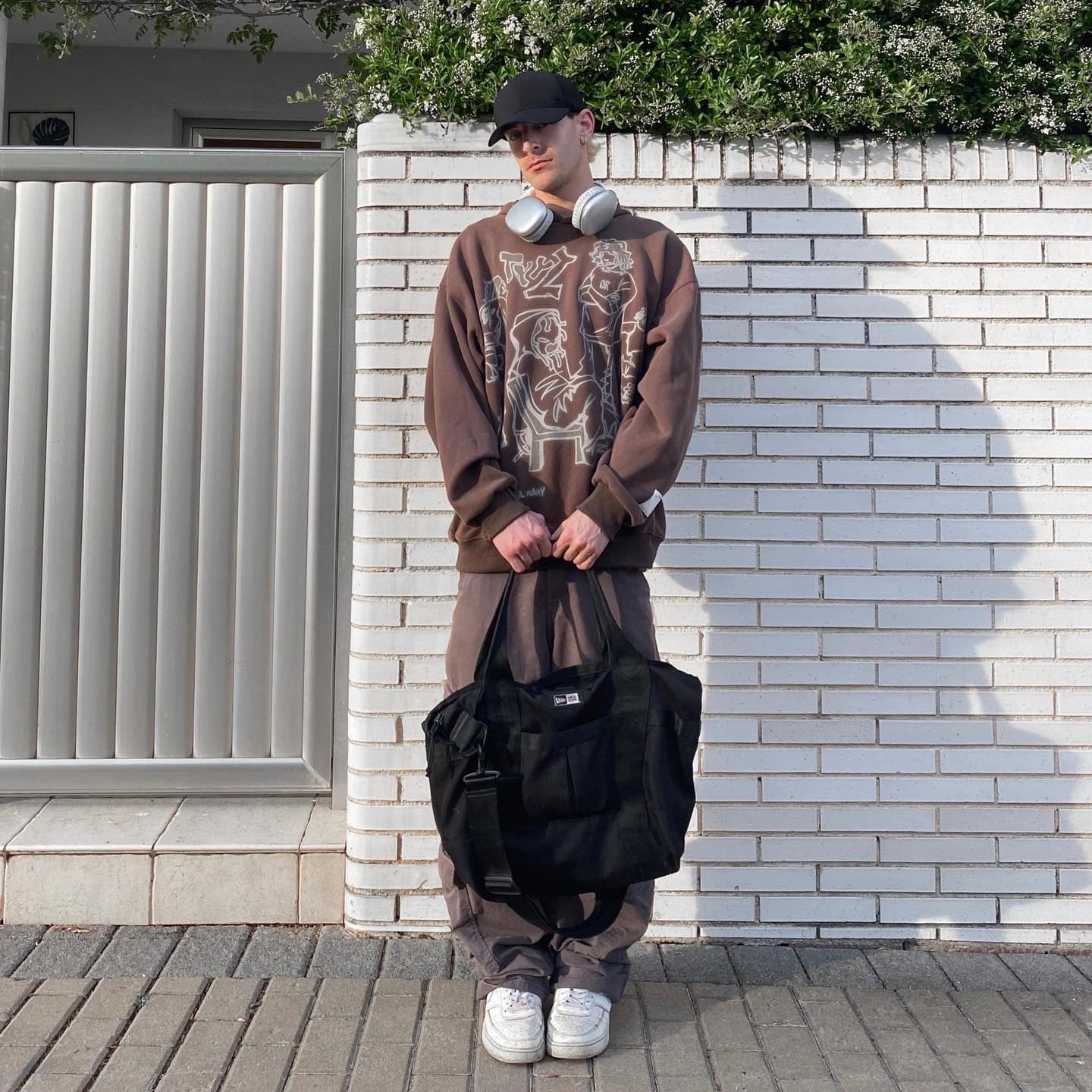 Aelfric Eden Mens Graphic Oversized Hoodie Cartoon Character Print Streetwear Casual hoodies y2k Hooded Sweatshirt