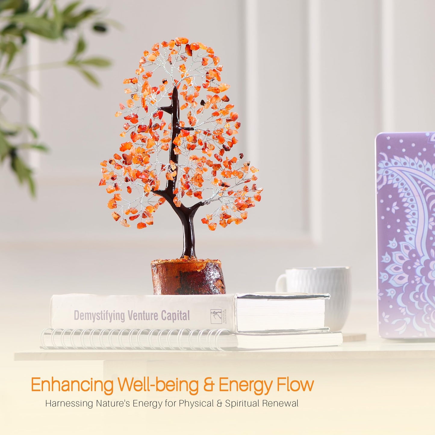 7 Chakra Tree, Crystals and Healing Stones, Chakra Tree of Life Crystal Tree for Positive Energy, Birthday Gifts for Women, Home Office Decor, House Warming Gifts New Home, Spiritual Gifts