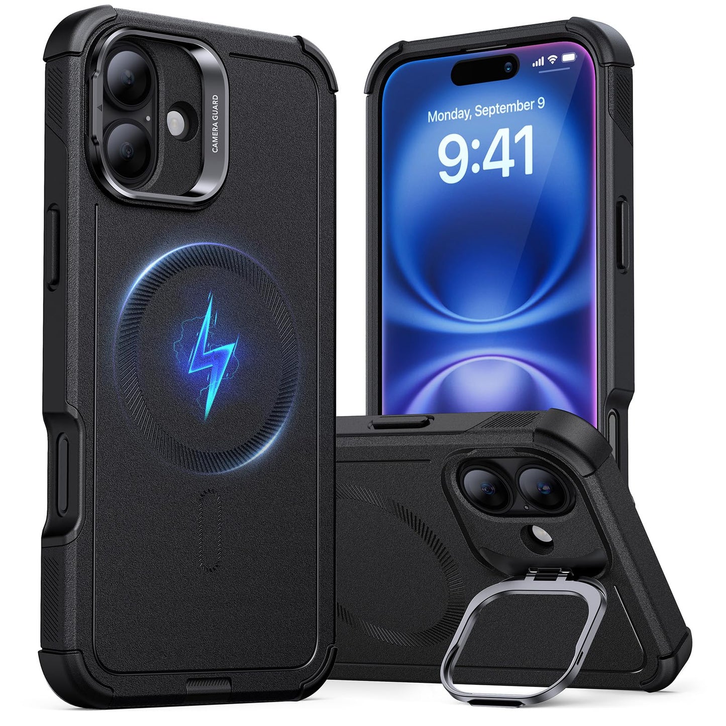 ESR Air Armor Case, Compatible with iPhone 13 Pro Max Case, Military-Grade Drop Protection, Shock-Absorbing Corners, Yellowing-Resistant Hard Back, Scratch Resistant, Clear