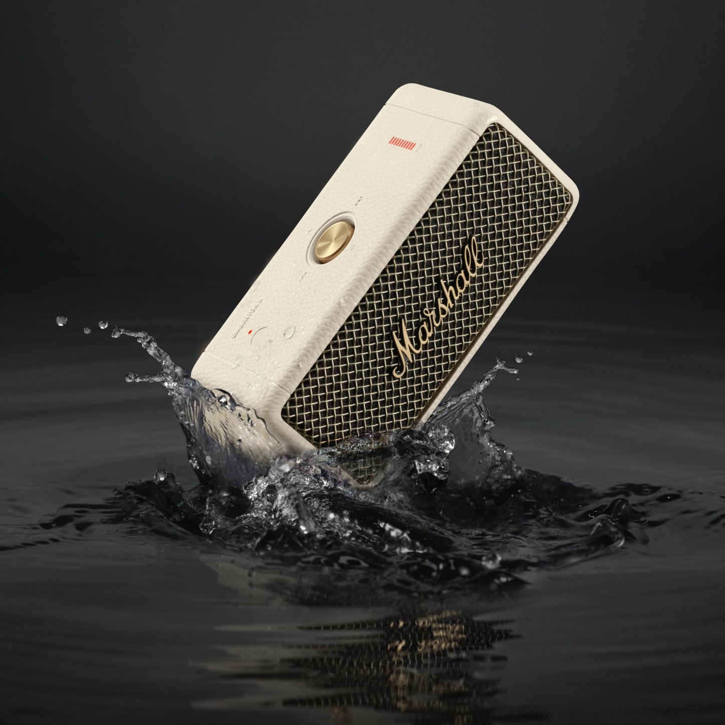 Marshall Emberton II Portable Bluetooth Speaker, Black & Brass