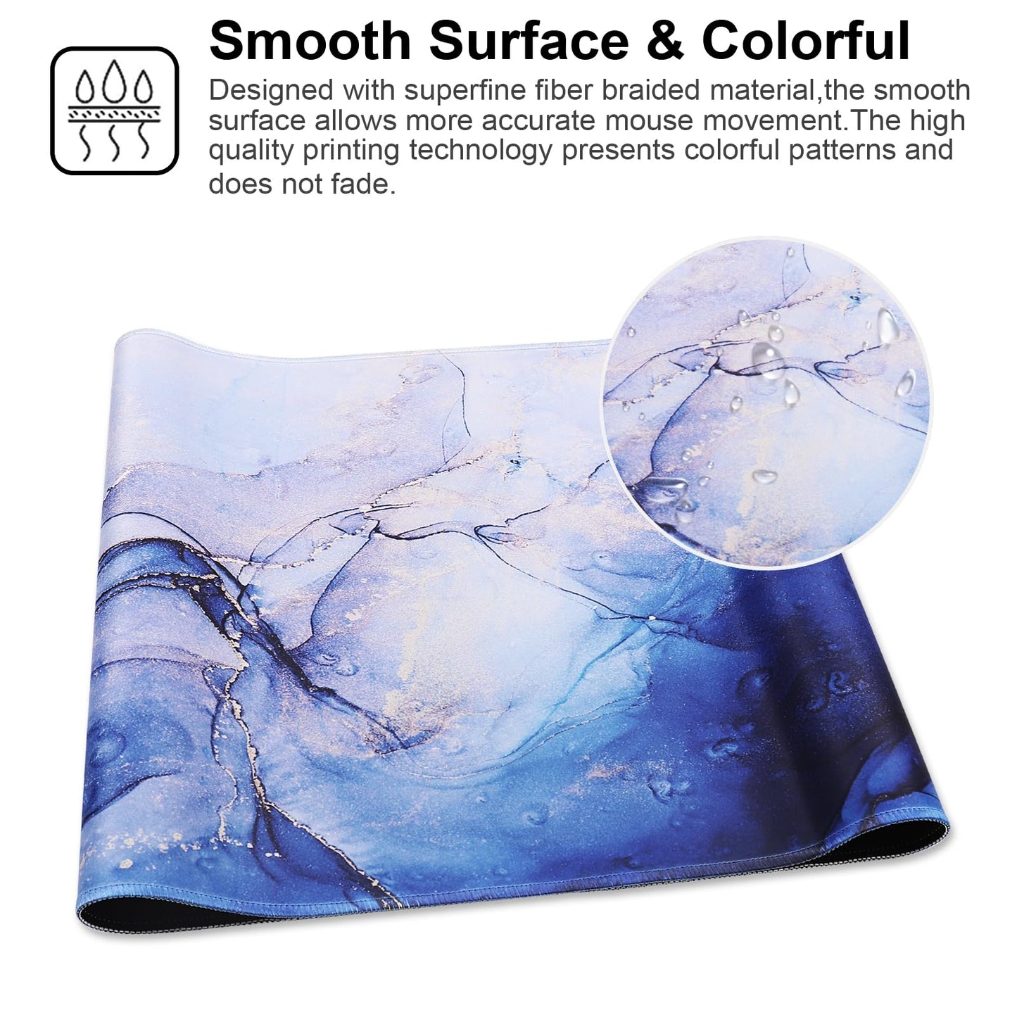 XXL Professional Large Mouse Pad & Computer Game Mouse Mat (35.4x15.7x0.1IN, Map) (90 * 40 Map)